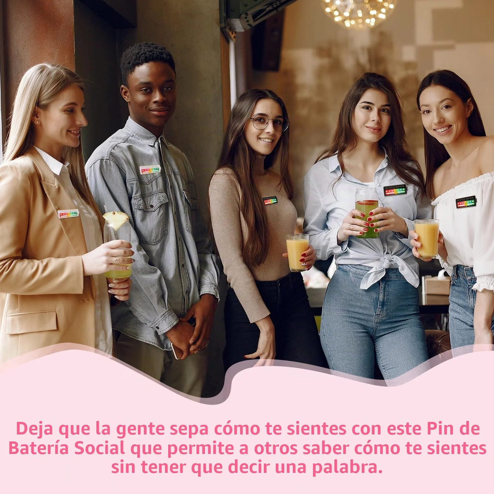 Social Battery Pin, Mi Pin de Batería Social para el Estado de Ánimo, Broches de Esmalte Interactivos, Pins de Humor Creativos