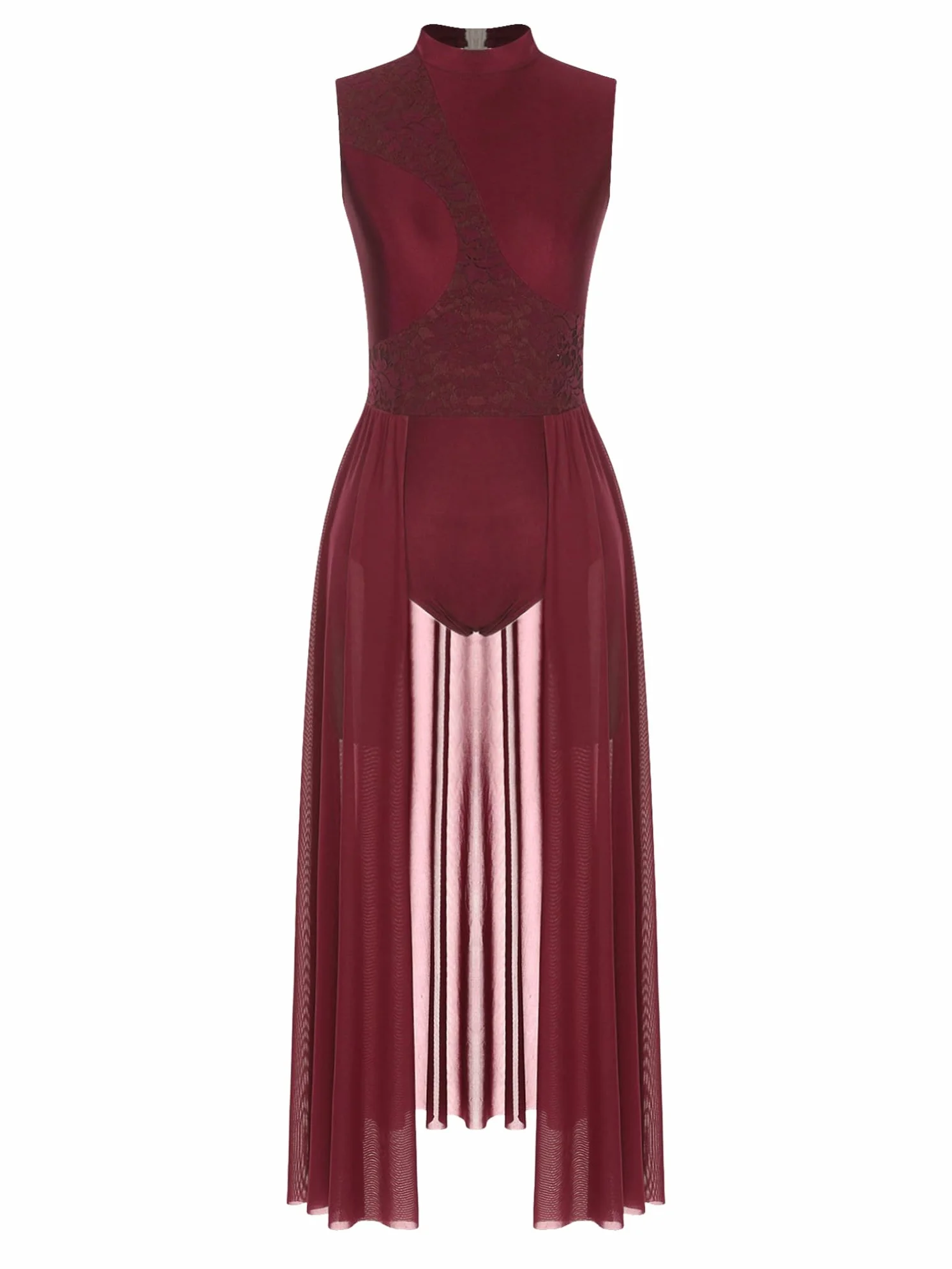 Freebily Vestido De Danza Lírica para Mujer Maillot De Danza Clásica Sin Mangas