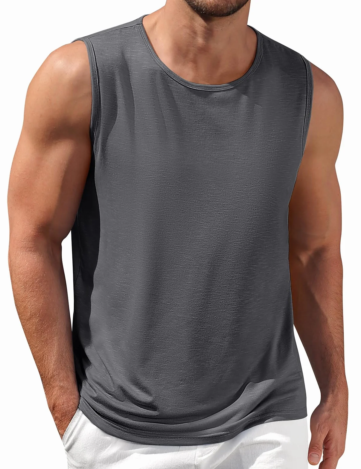 Lonya Camisetas Tirantes Hombre Tank Top Clásico sin Mangas Deportiva Fitness