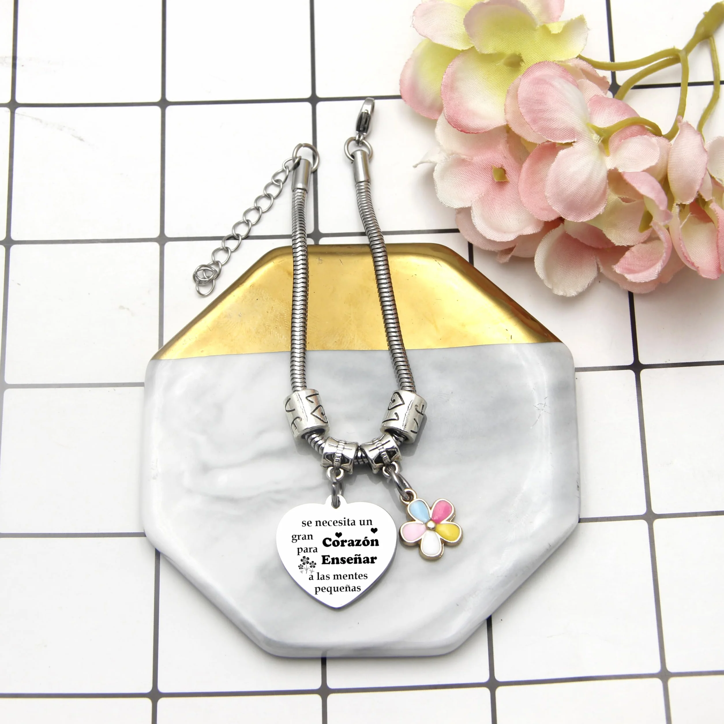 Pulsera Maestro Profesora Regalo Graduación Cumpleaños