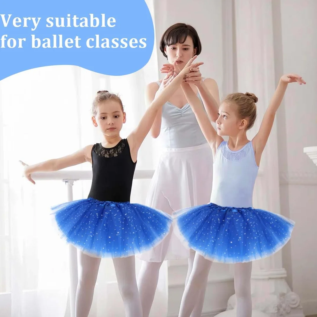 Falda tul niña azul 2-7 años tutus para niñas