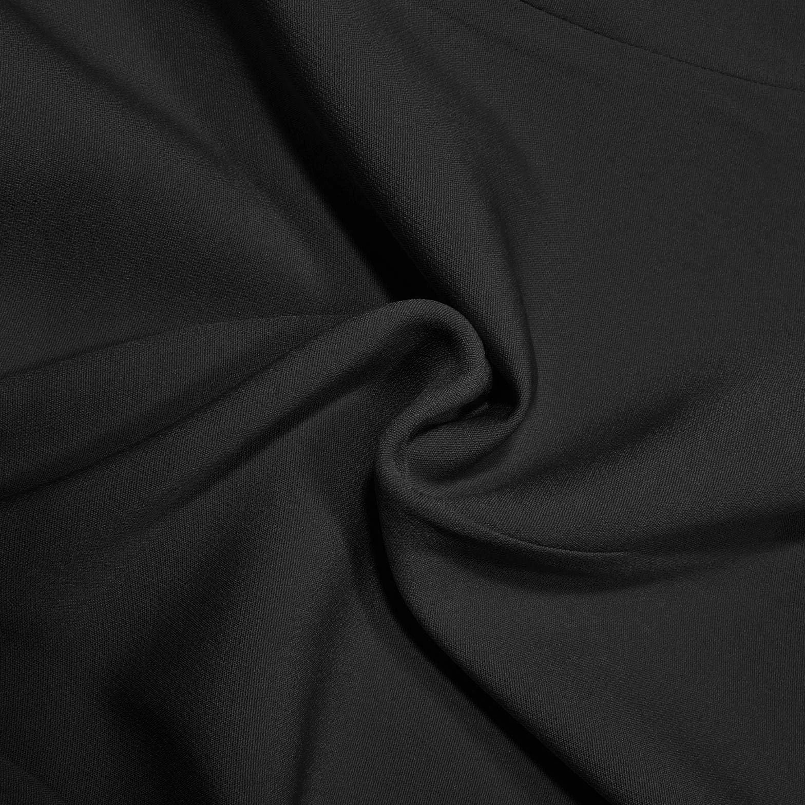 Blazer para niñas chaqueta de solapa color sólido frente abierto manga larga con botones casual fiesta negro escolar
