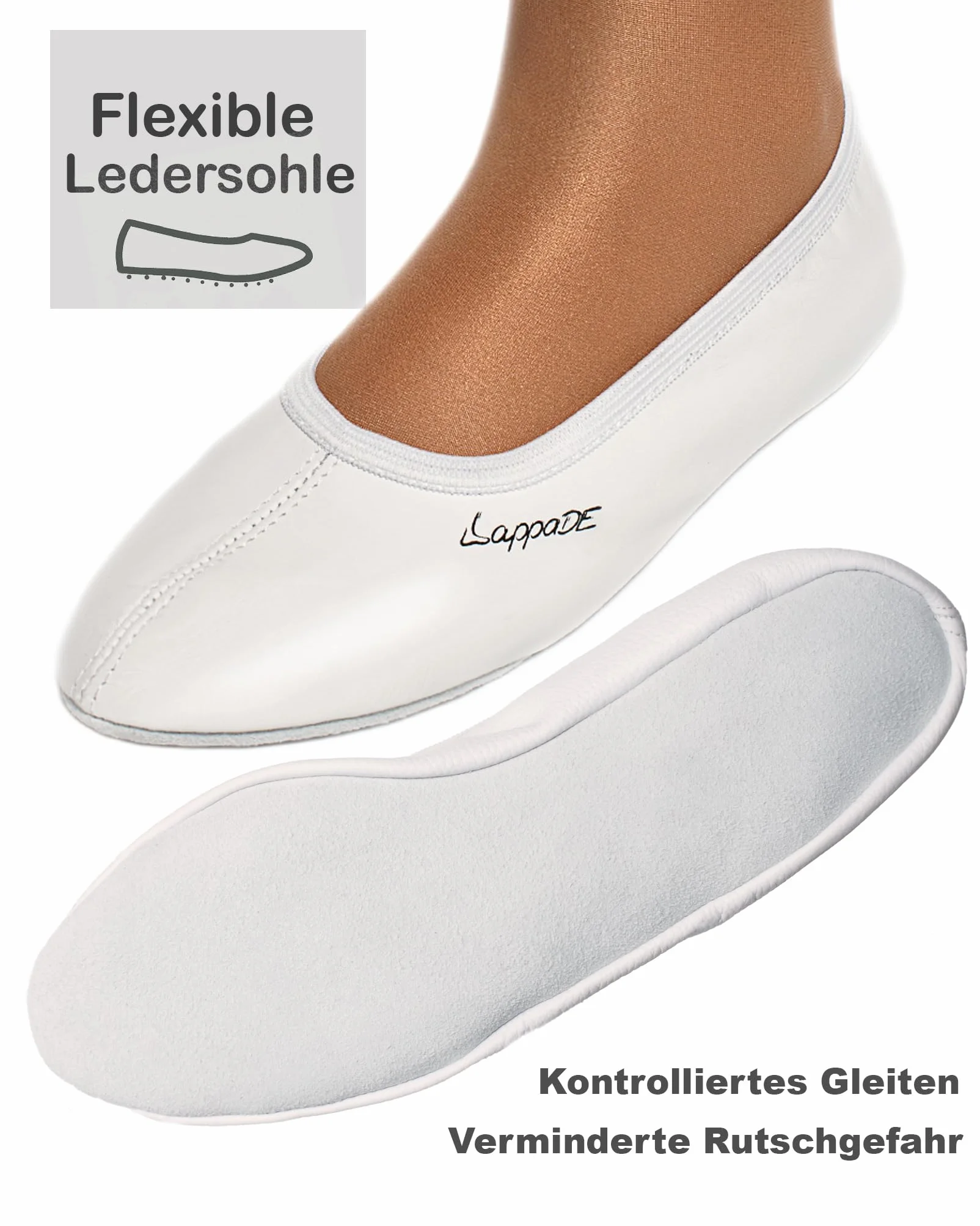 Lappa.de Zapatillas de Deporte Chanclas Bleyer Gire con Suela de Cuero Talla 28-46