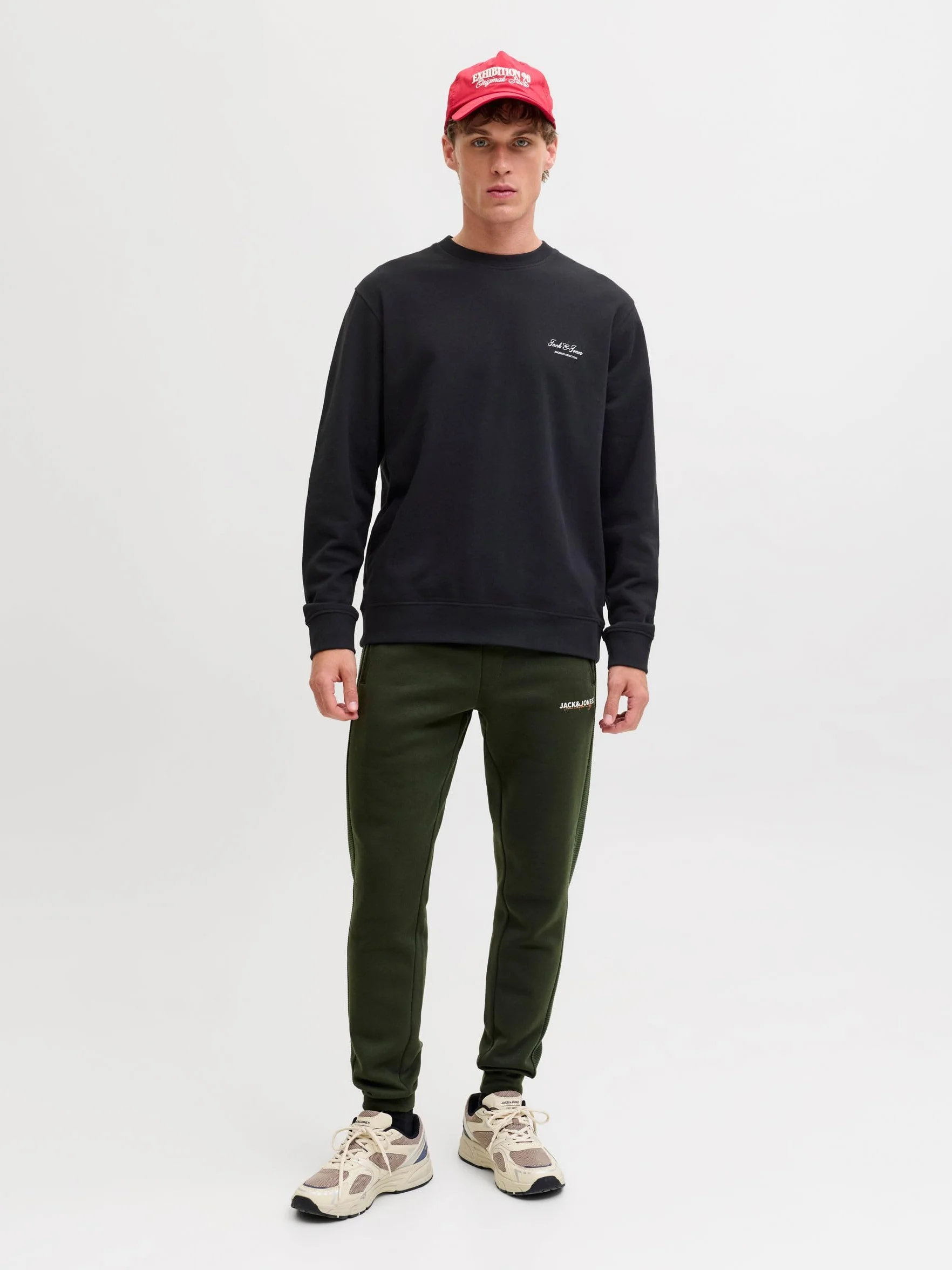 JACK & JONES Jjearchive Graphic Sweat Crew Neck Noos Hombre Pack de 1