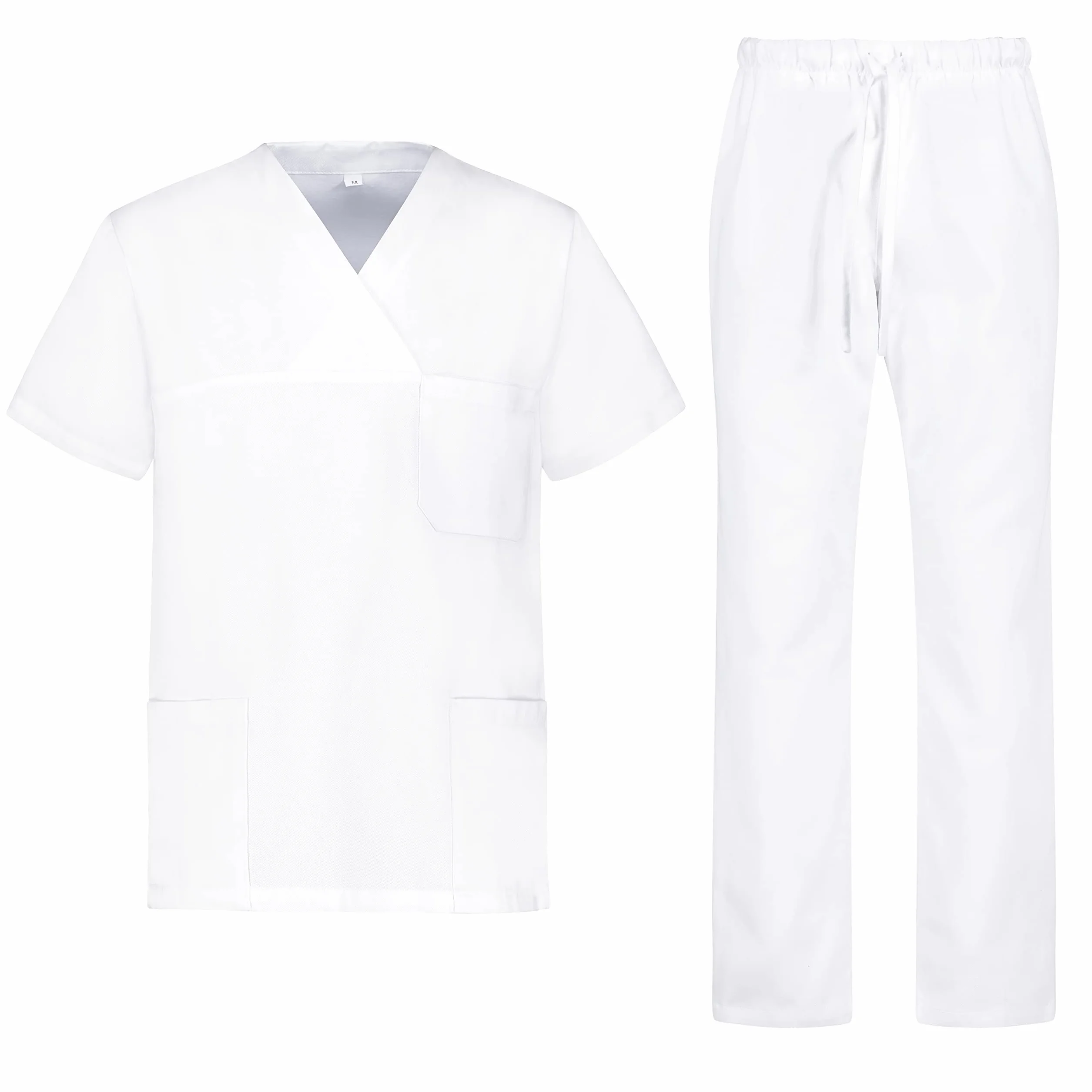 B-well Morelli Uniformes Sanitarios 100% Algodón Pijama Sanitario Unisex Conjunto Casaca Y Pantalón