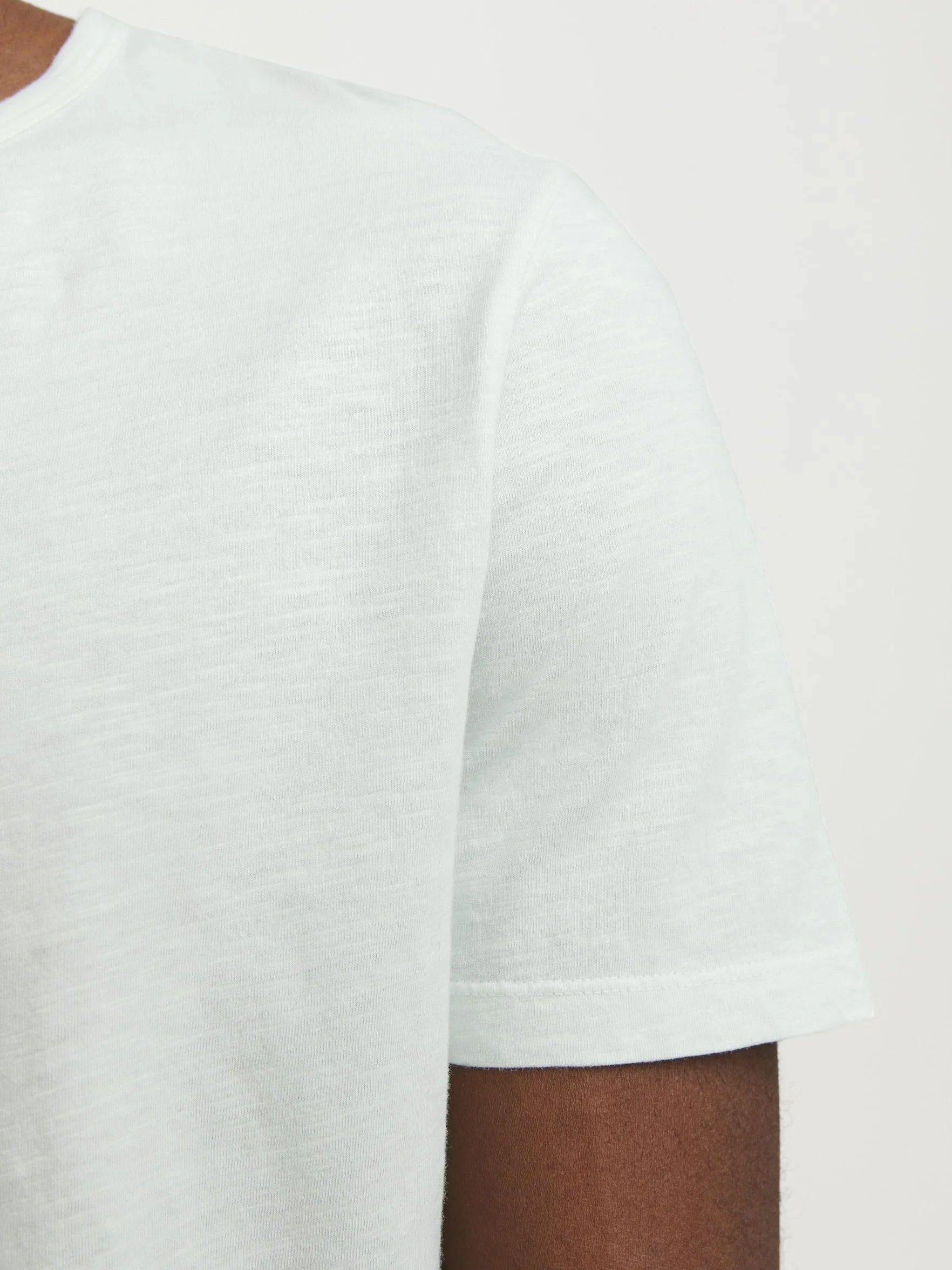 JACK & JONES T-Shirt Melange Split Neck