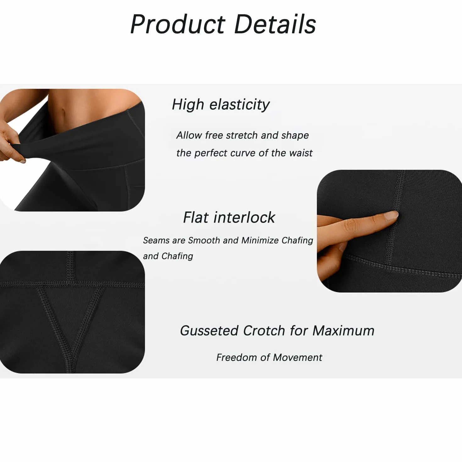 Leggings Cortos de Yoga para Mujer, Pantalones Deportivos de Cintura Alta con Bolsillo Lateral Secado Rápido