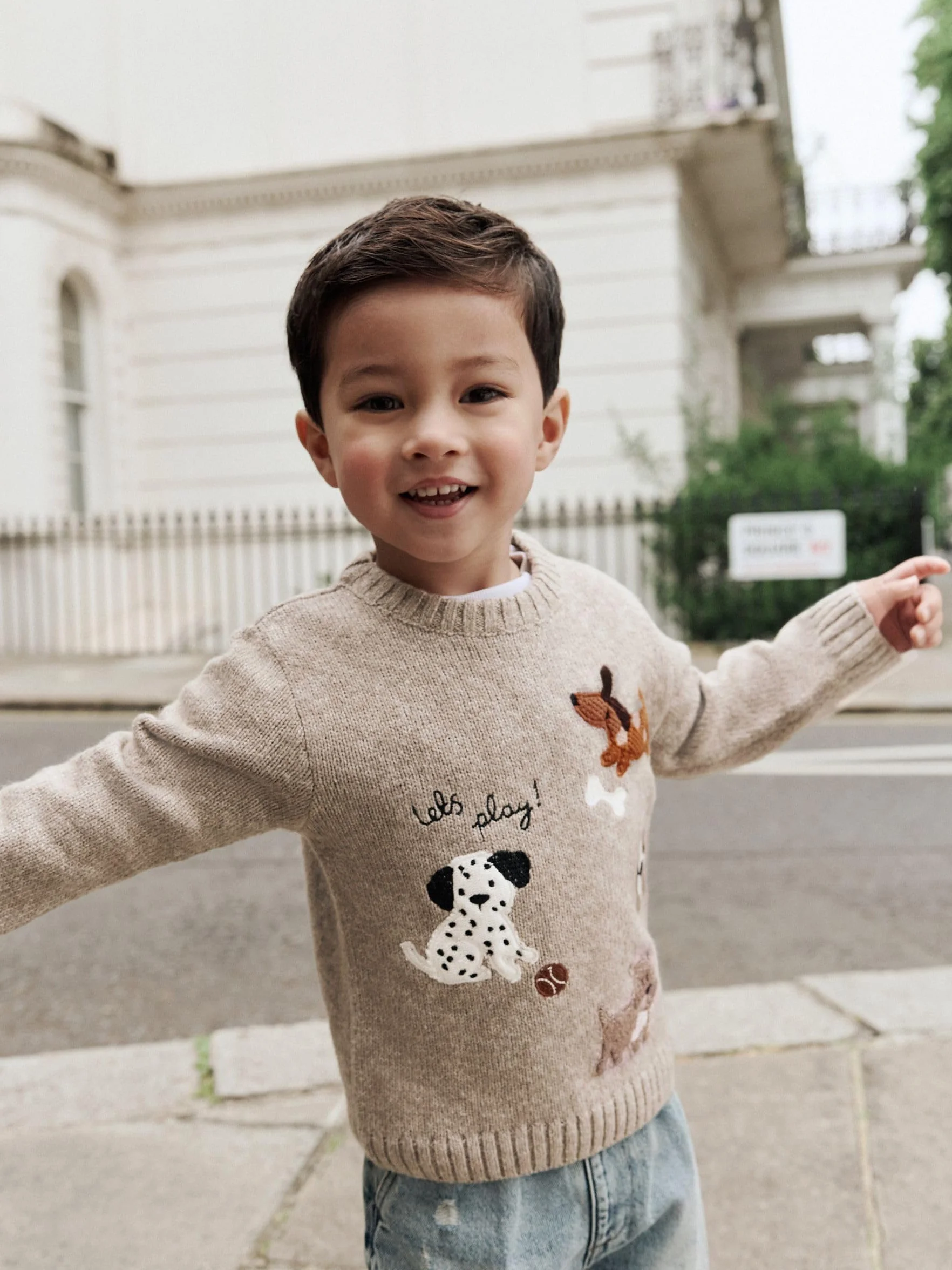NEXT Jersey de Punto con Cuello Redondo para Niños