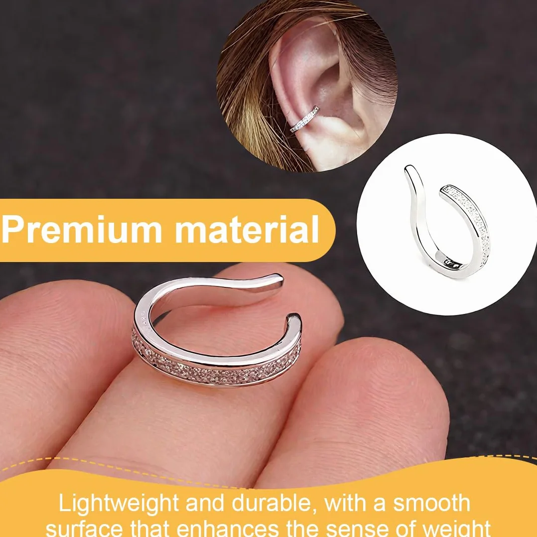 Pendientes de clip correctores de orejas S925 para orejas salientes GXGM