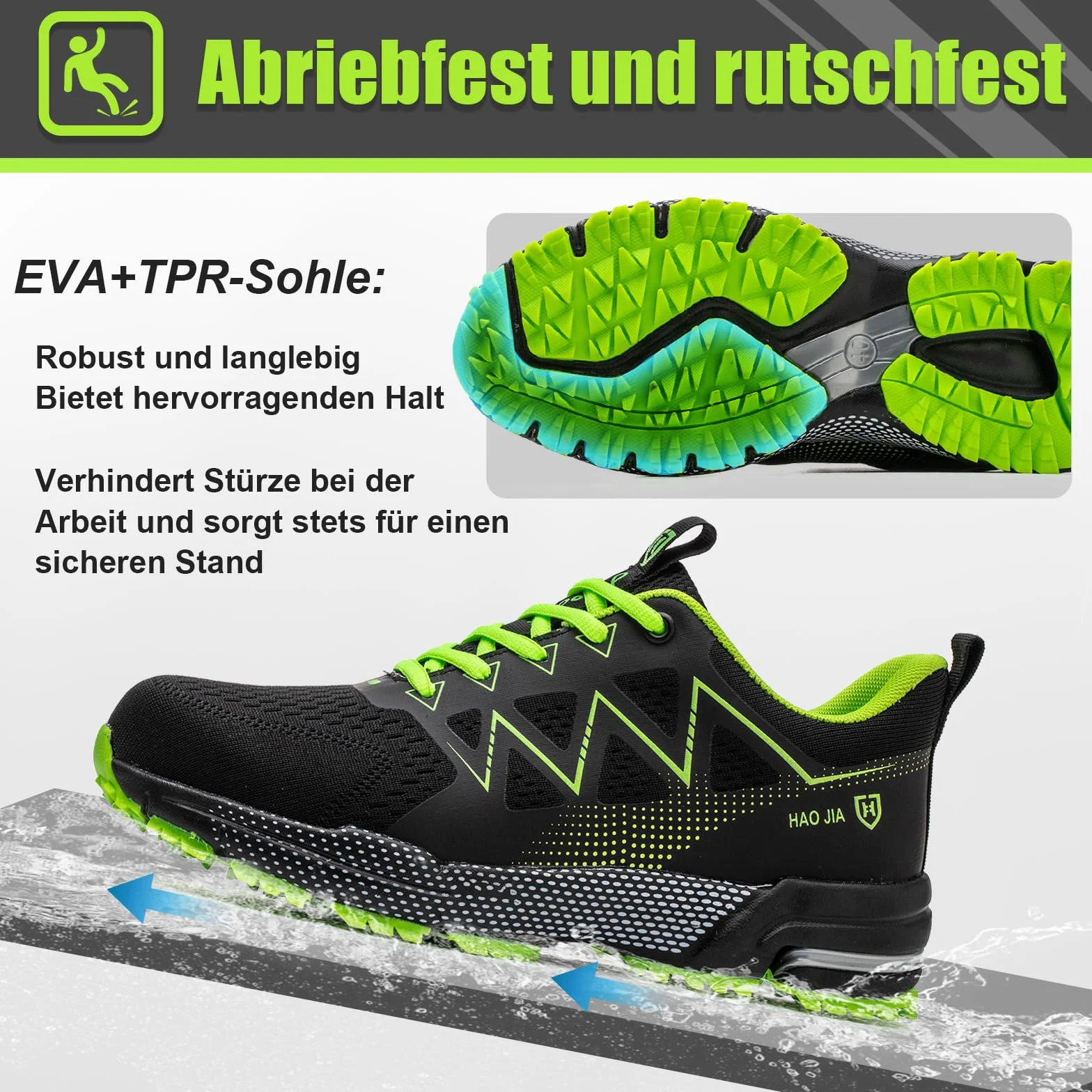 Zapatos de Seguridad Antideslizantes con Punta de Acero para Hombre Mujer Trabajo Ligero Transpirable
