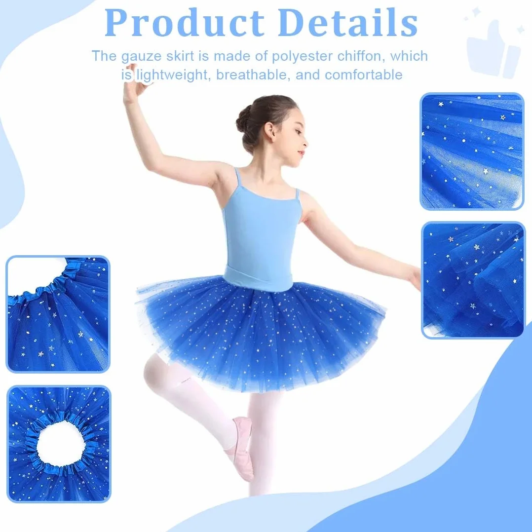 Falda tul niña azul 2-7 años tutus para niñas