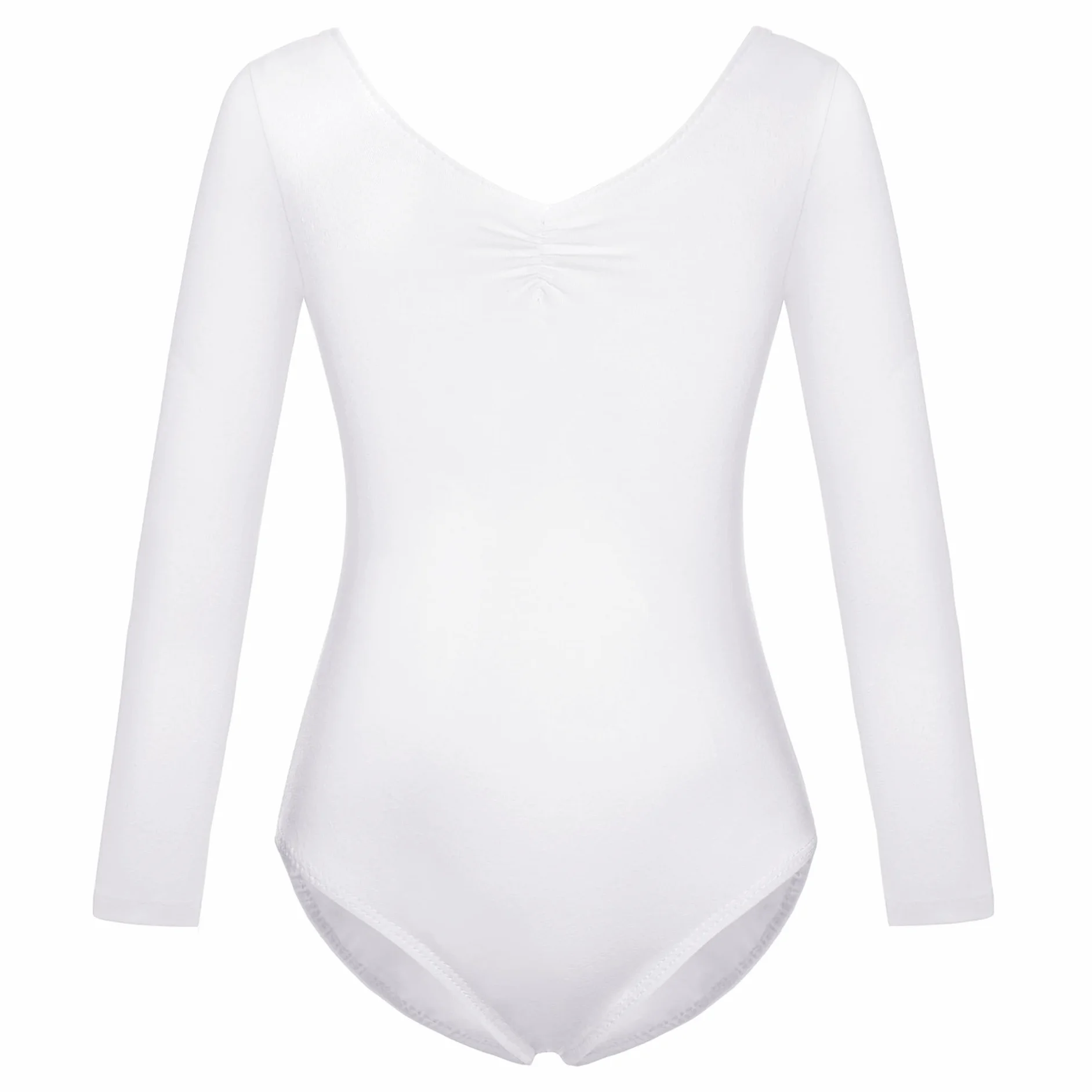 Maillot de Ballet Danza para Niña Traje Leotardo Clásico Manga Larga Actuación