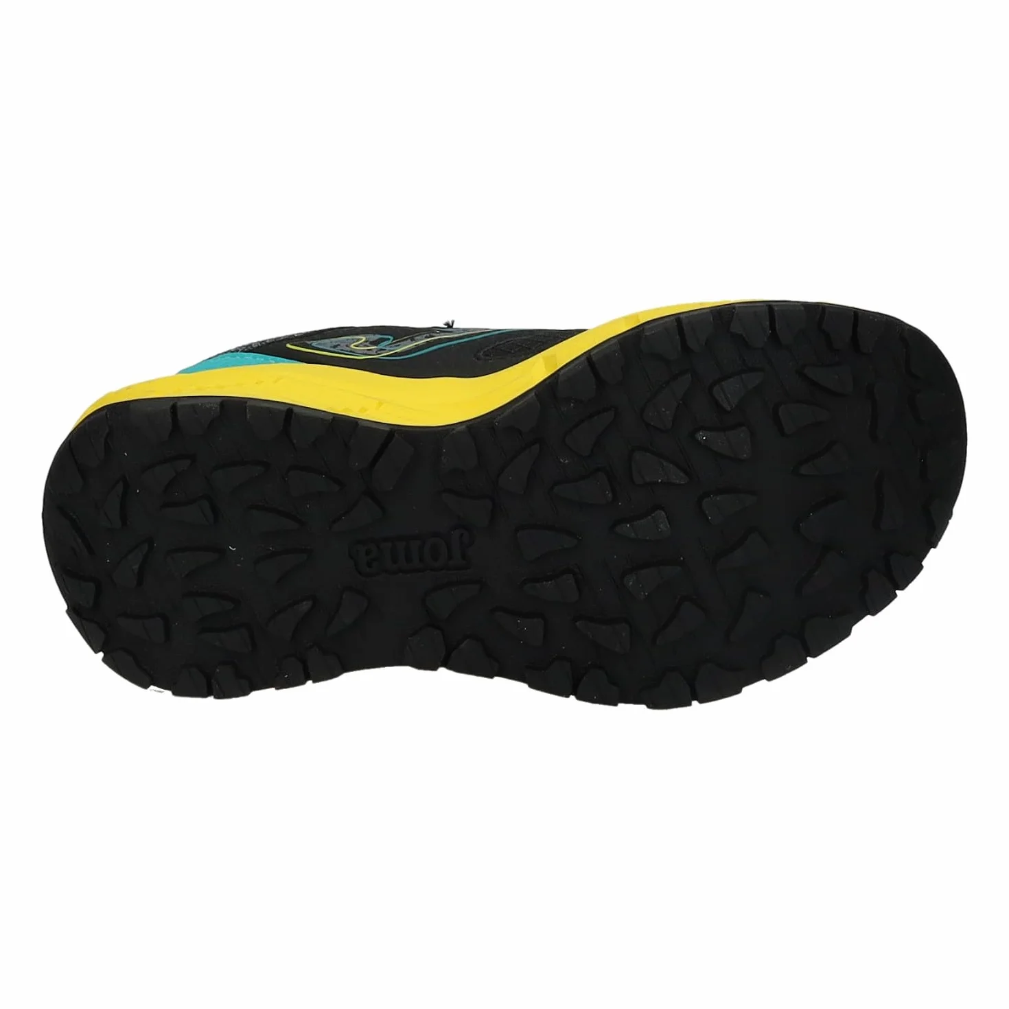 Joma JTUNS2501V Zapatillas Trail niño Tundra Cierre Adhesivo Cordones elásticos Negro Amarillo