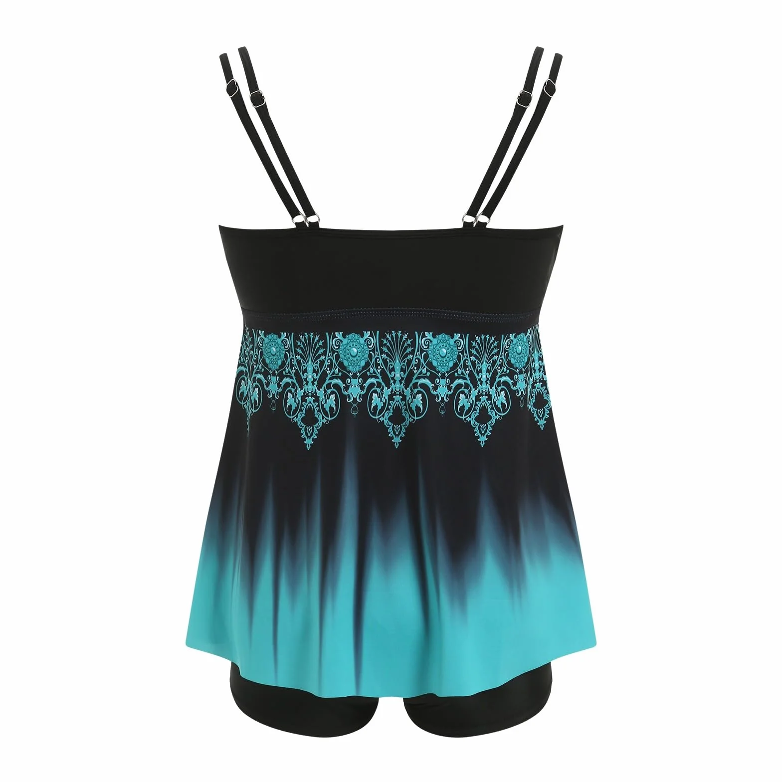 Tankini de Mujer con Control Abdomen y Shorts Dos Piezas Traje Baño Verano