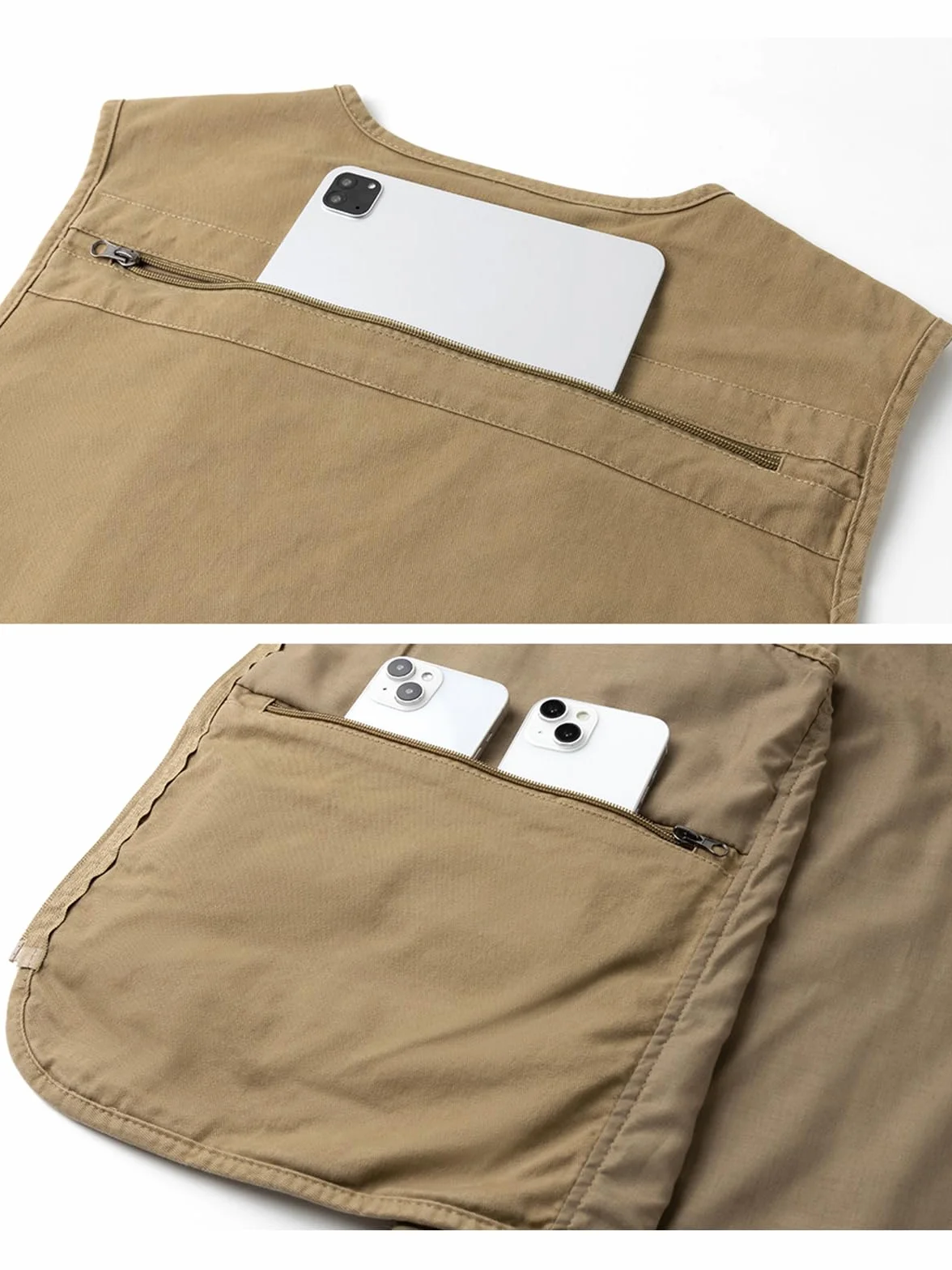 Chaleco da Pesca para Hombre Multibolsillos Chaleco de Caza Fotografo Chalecos Safari Trabajo