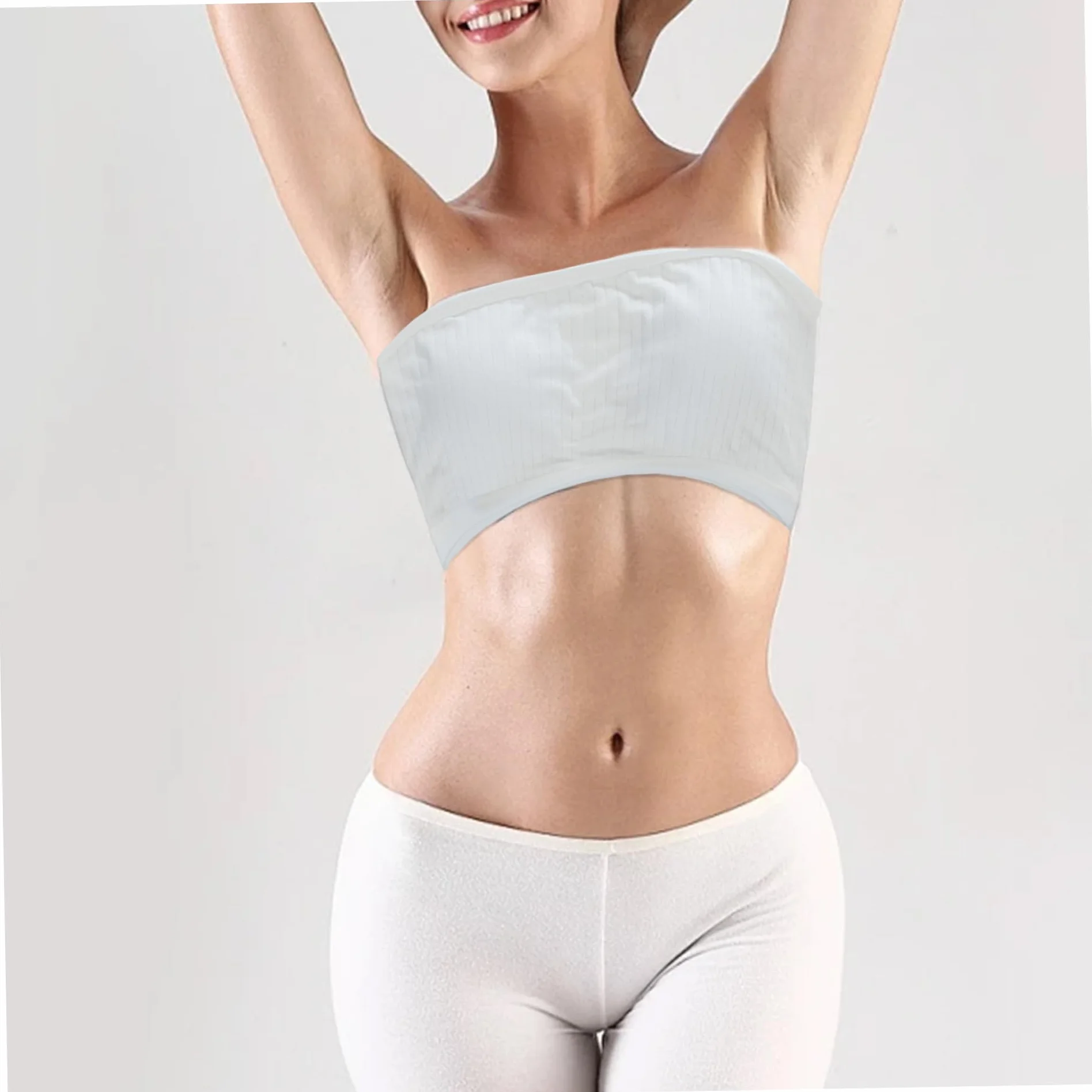 Sujetadores sin Tirantes para niñas 10-12 años 5 pcs Algodón Suave Cómodo Top Corto Elástico