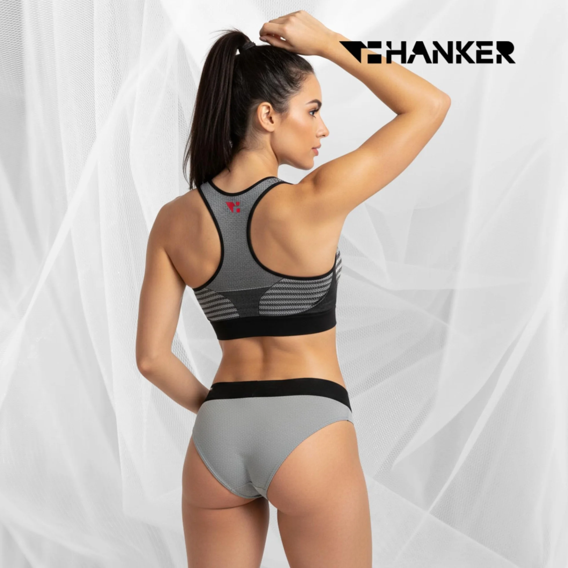 HANKER Braga Bikini Deportivo para Mujer Sin Costuras Transpirable
