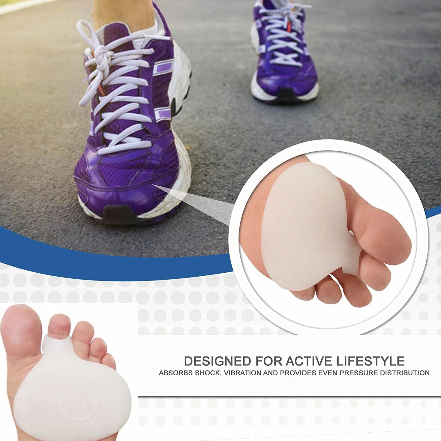 Pedimend™ Paquete de 4 Plantillas Metatarsianas para Neuroma de Morton