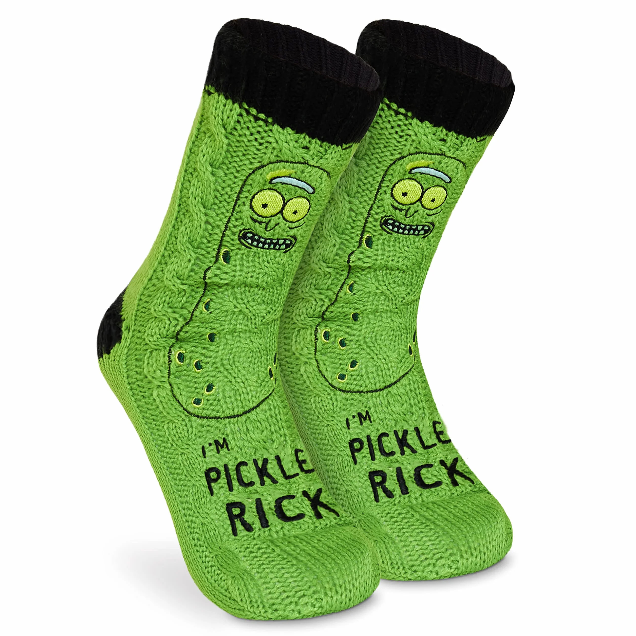 Rick and Morty Calcetines Antideslizantes 38-44 EU, Calcetines Pantuflas Forro Sherpa