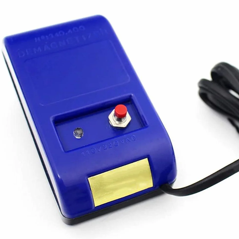 Kit de reparación de relojes, desmagnetizador eléctrico, herramientas de desmagnetización