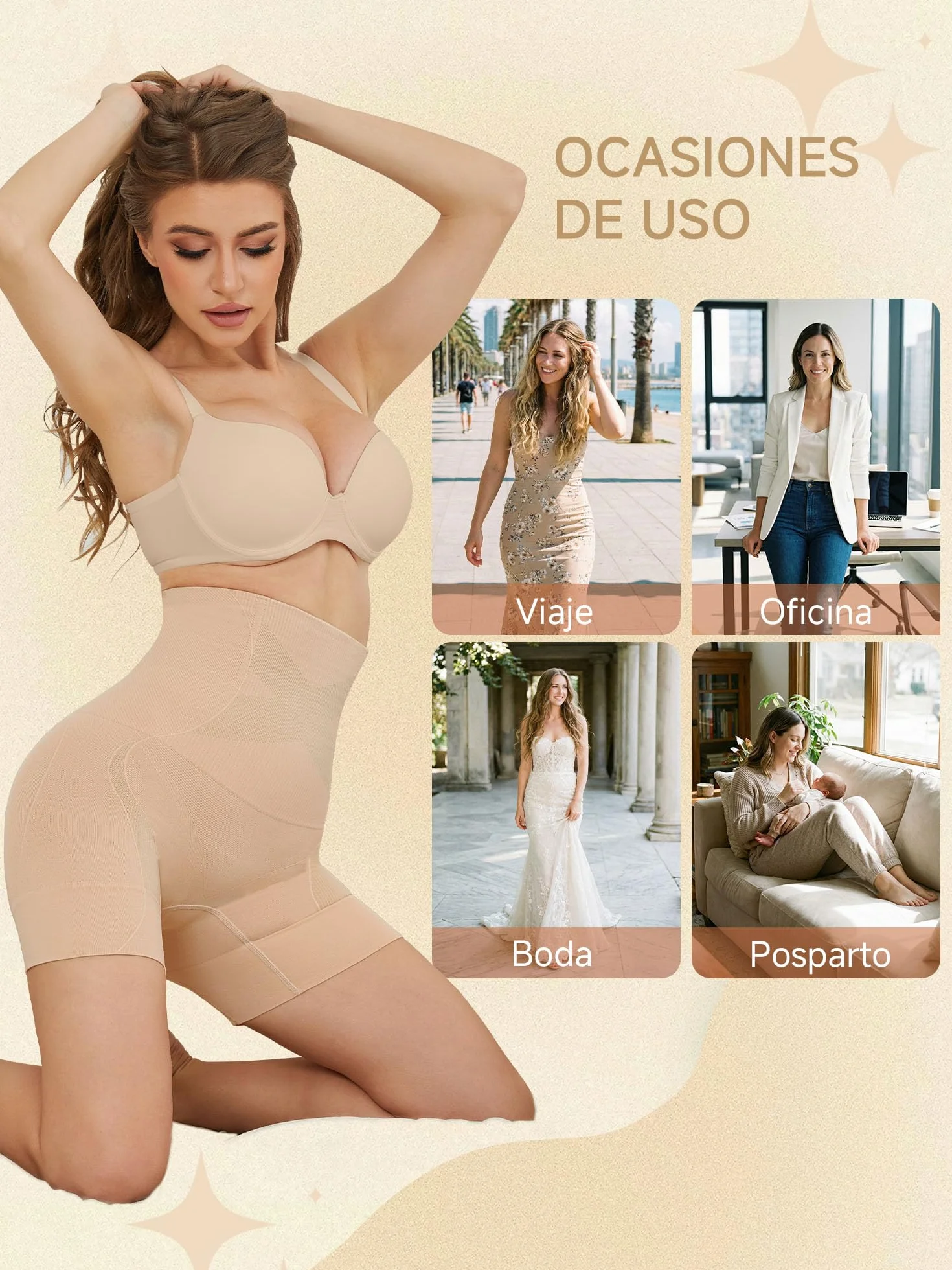 DIGZ Fajas Reductoras Mujer Adelgazante Bragas Postparto Invisibles,Body Reductor Mujer recuperación Abdominal