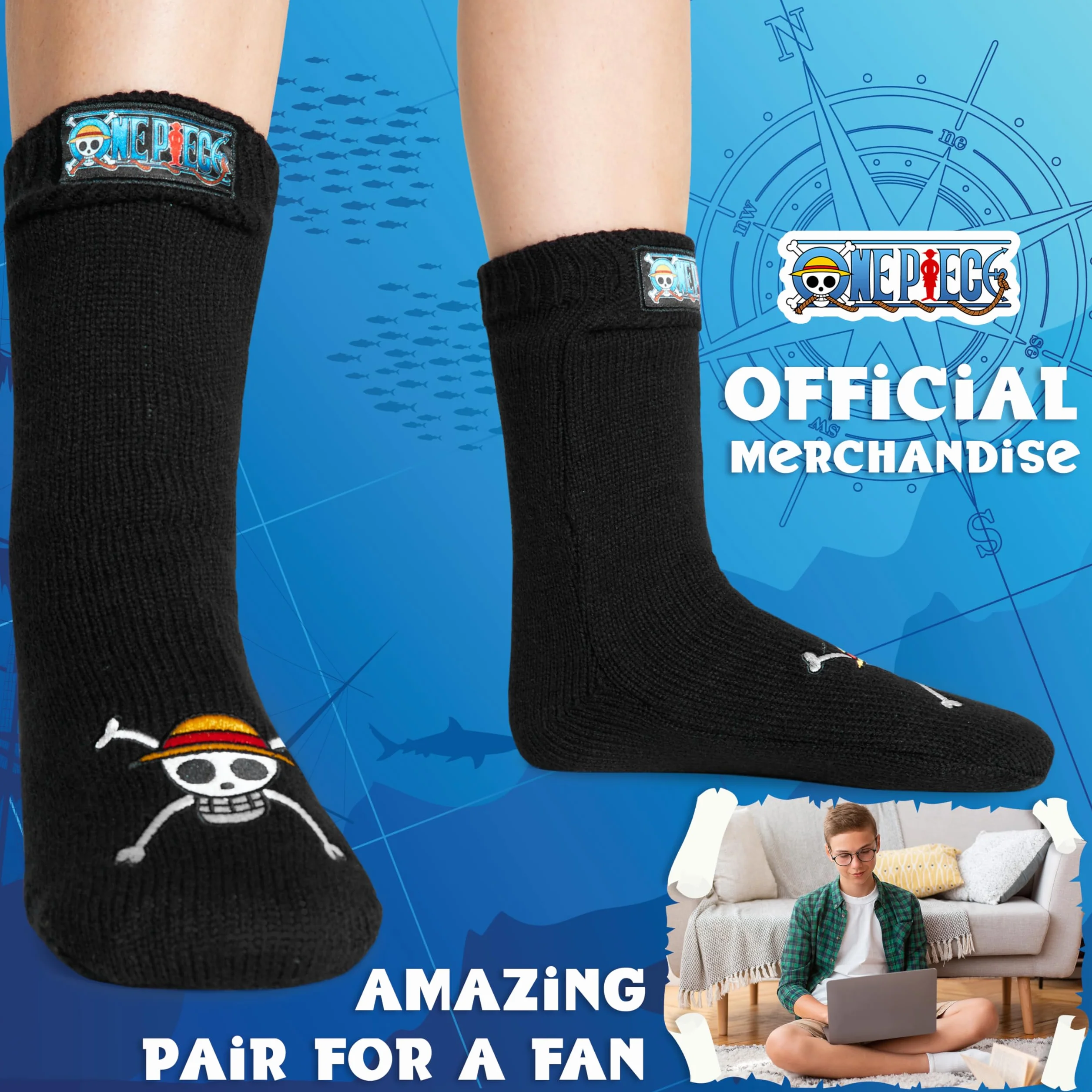 Calcetines Antideslizantes One Piece Térmicos Invierno Talla Única