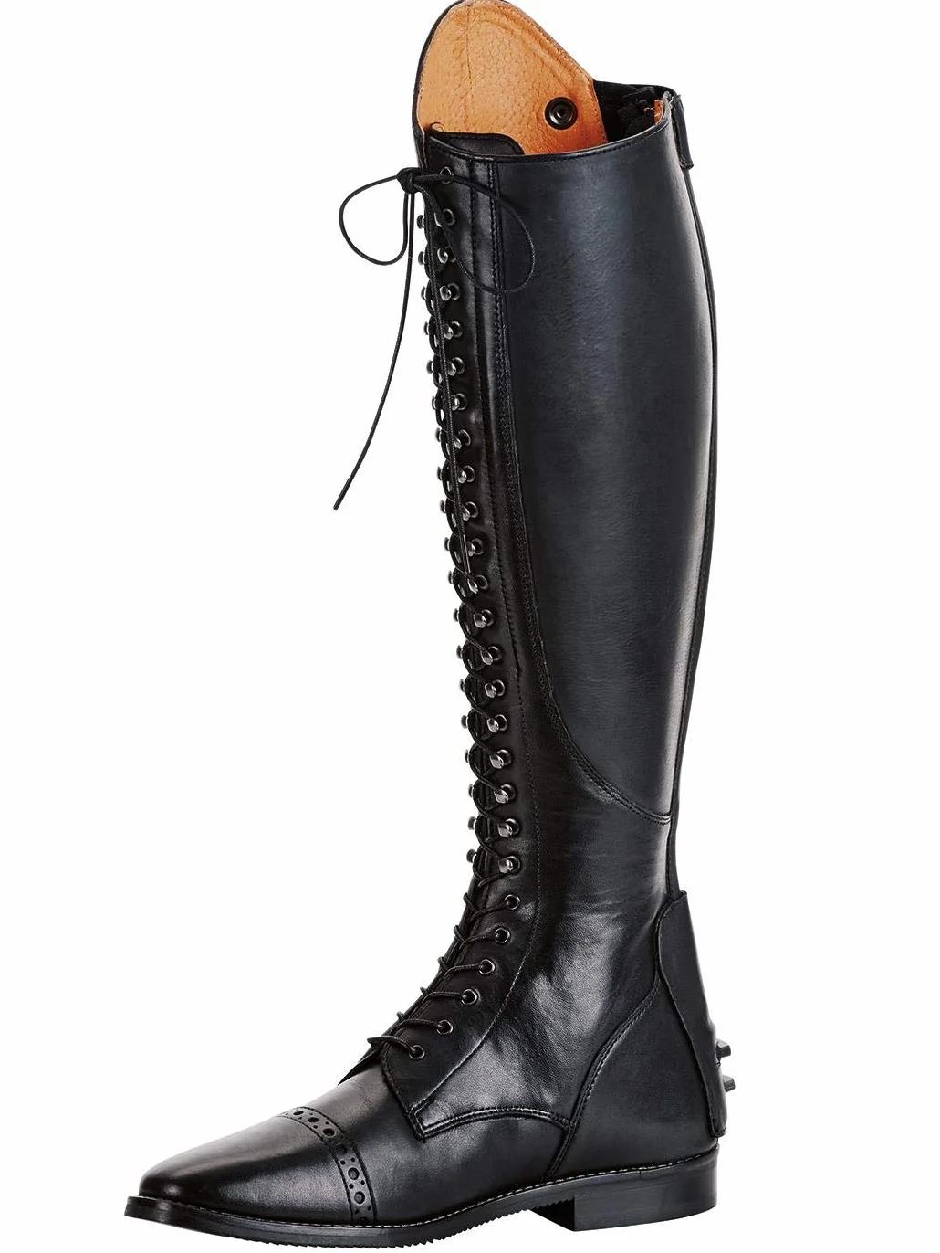 Busse Laval NW Botas de hípica Piel Cordones Negro