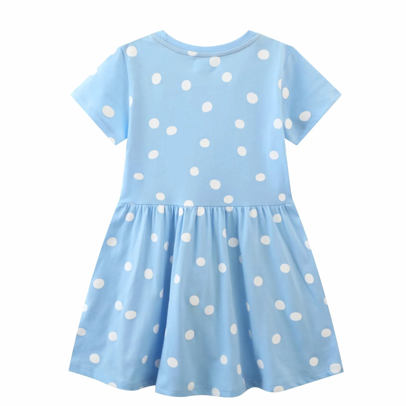 Vestido Niña Unicornio Algodón Cuello Redondo Princesa Fiesta Verano Talla 2-8 Años