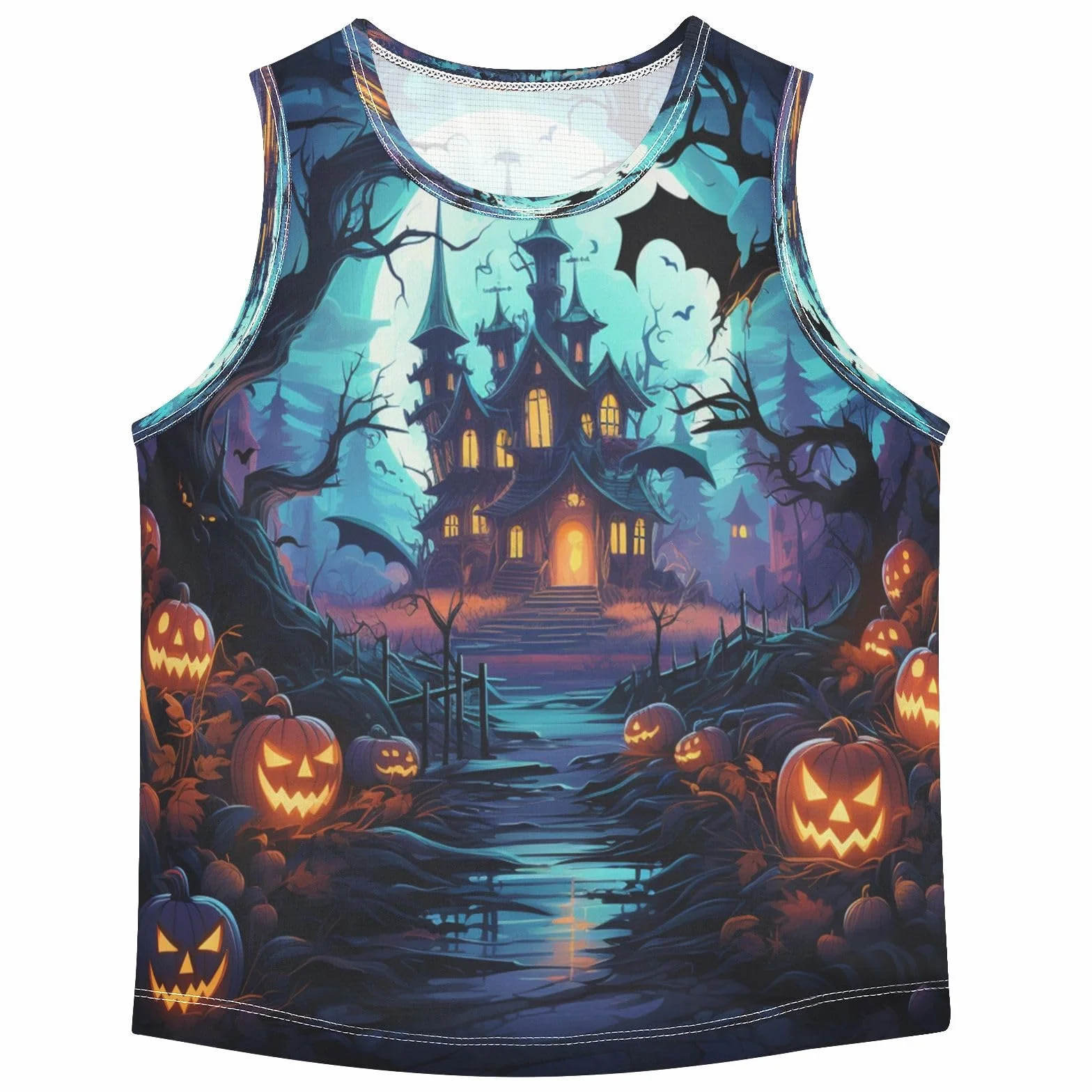 Bosque Oscuro Halloween Camisetas Sin Mangas Tank Top para Niños Jóvenes