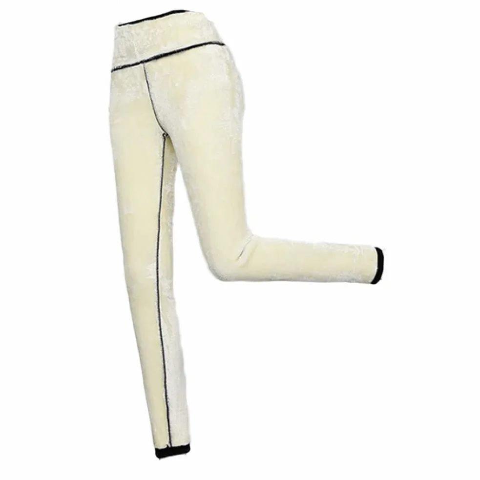 Leggings Mujer Fitness Suaves Elásticos Cintura Alta para Reducir Vientre Invierno cálido Pantalones Fitness Correr Entrenamiento Deportivo L-4XL