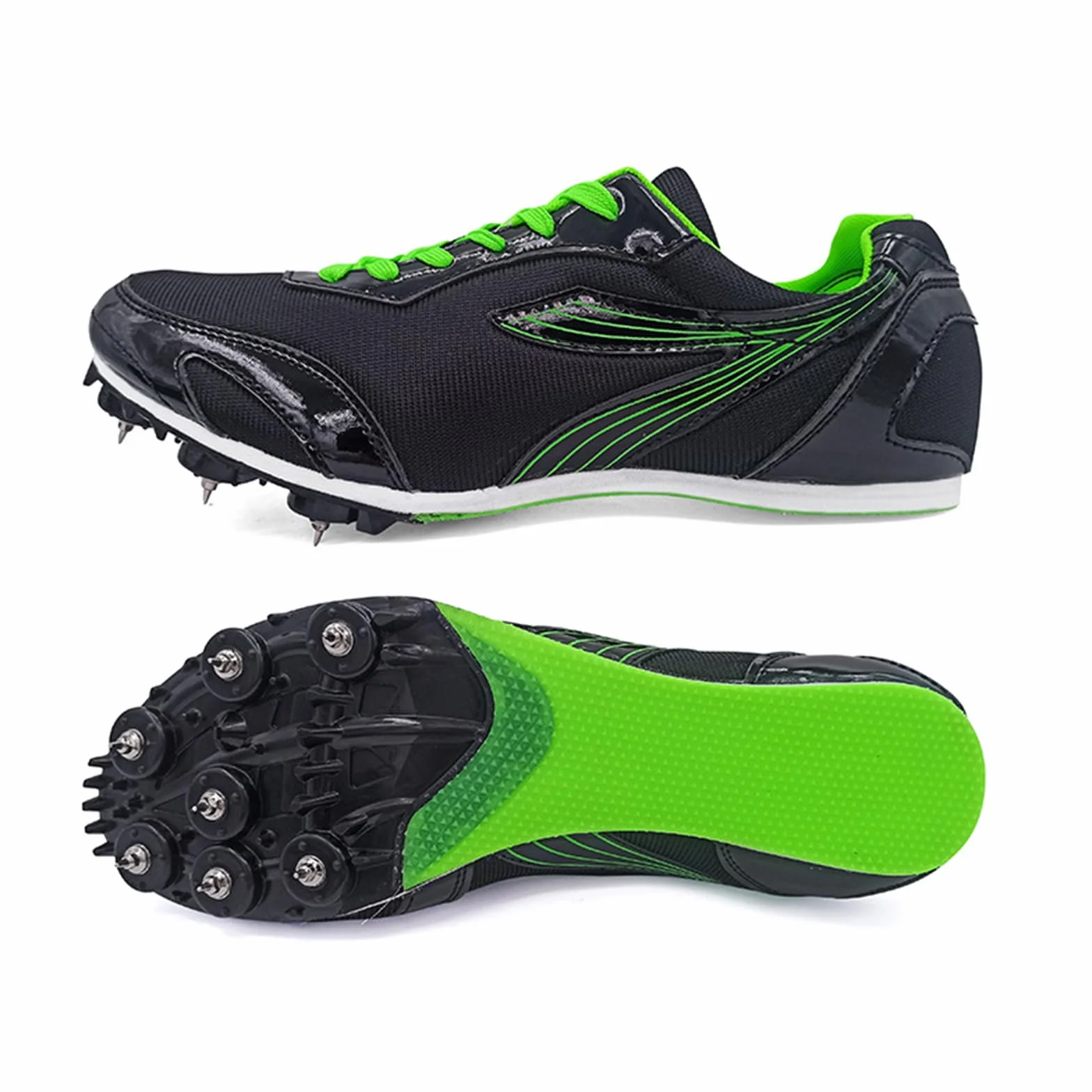 Zapatillas De Correr con Clavos para Atletismo Materiales Livianos Velocidad Salto