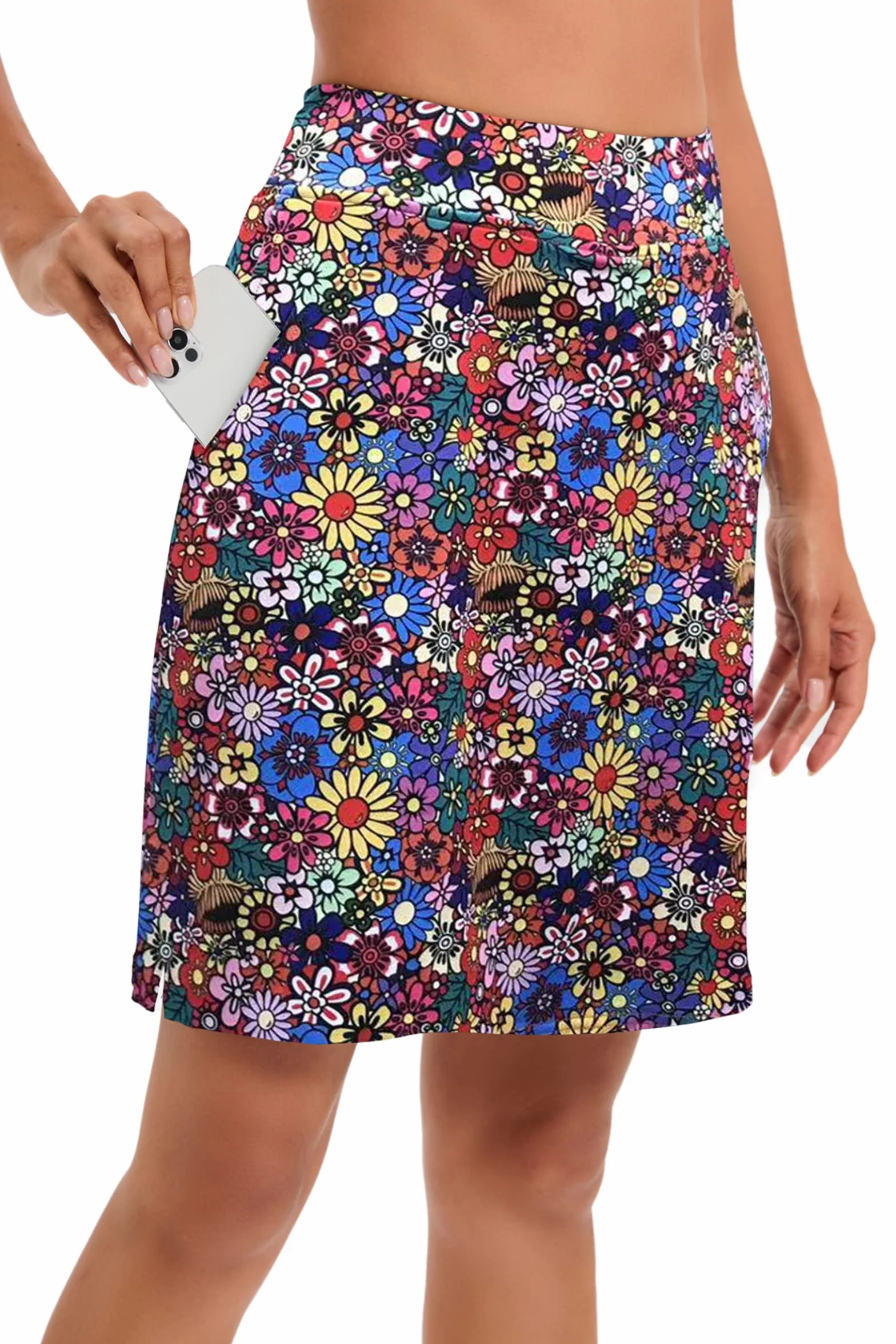 Skorts Falda Deportiva de Mujer Rodilla Cintura Alta Senderismo
