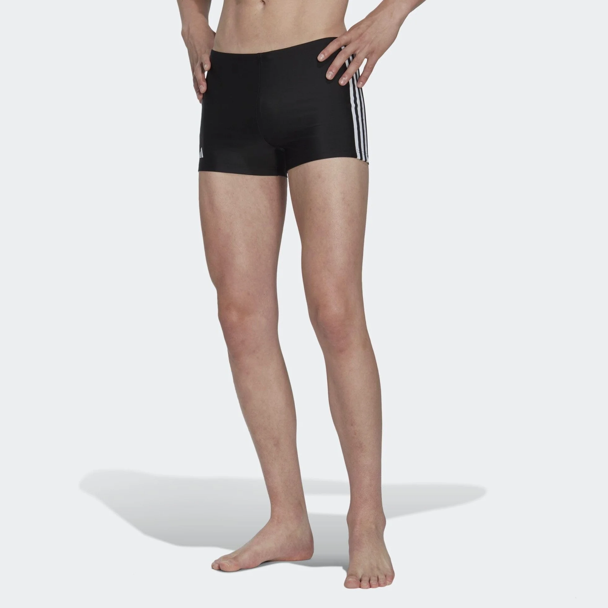 adidas Classic 3-Stripes Swim Boxers, Hombre, Multicolor Black White, 34