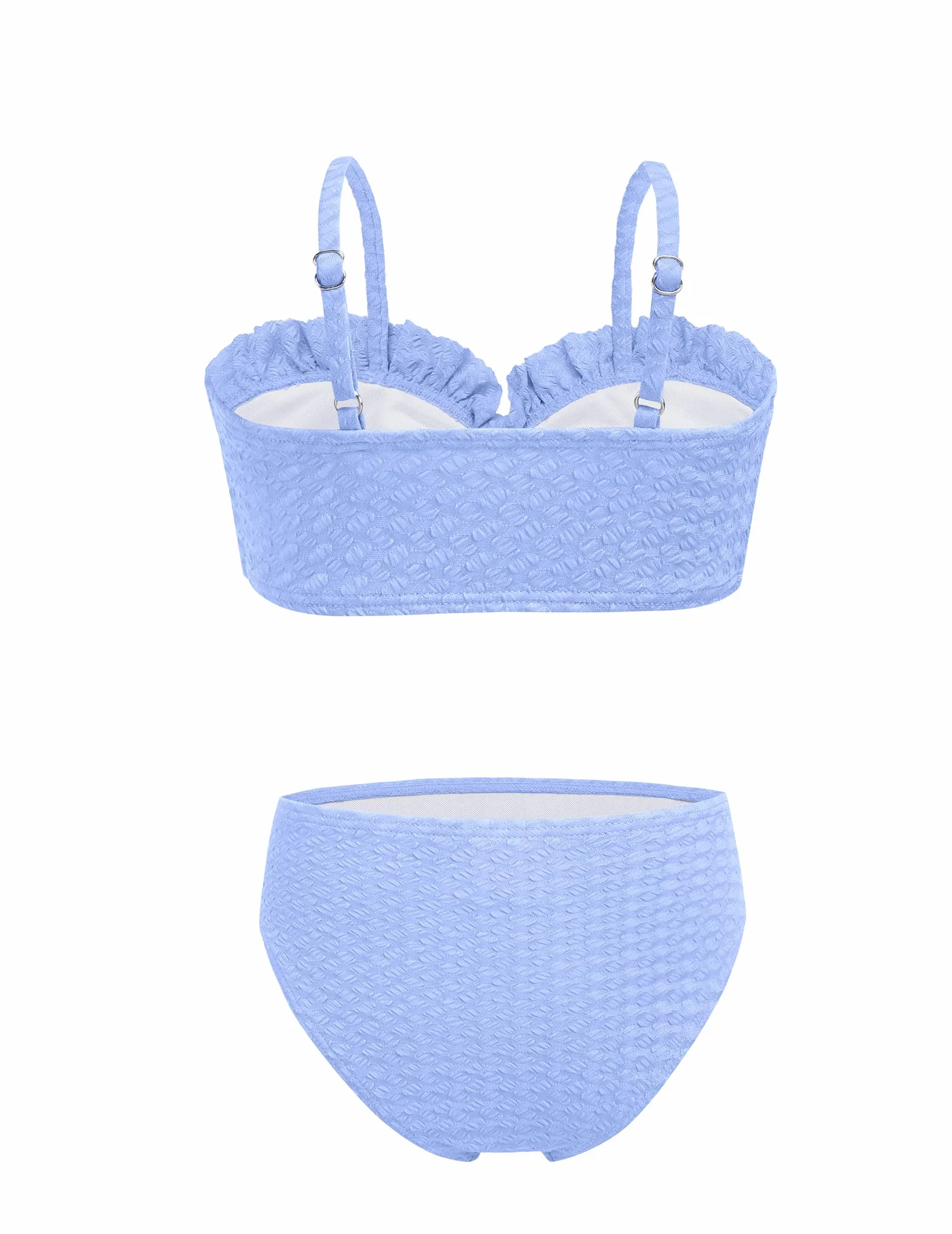 Arshiner Conjunto de Bikini 3 Piezas para Niñas Bañador de Playa Verano Top Shorts Falda 5-14 Años