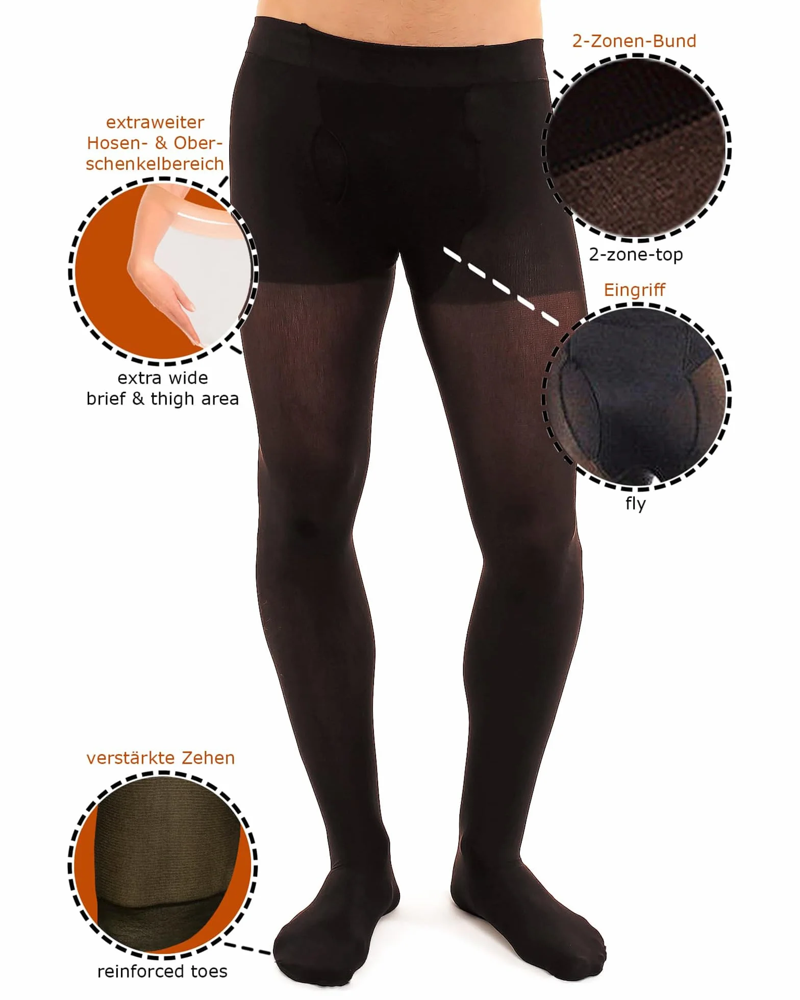 Glamory Microman 100 Mallas Largas Hombre Pack 1