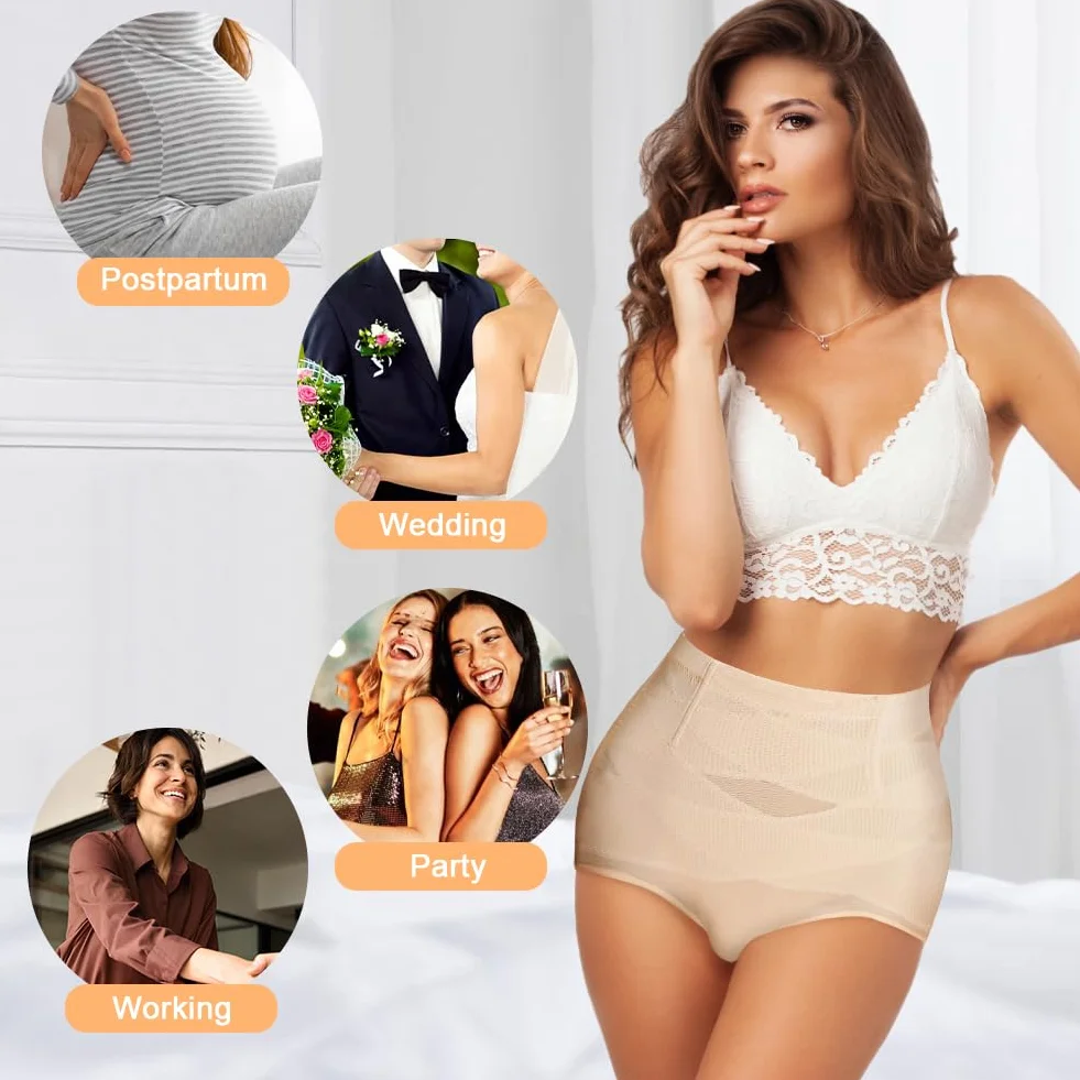DiULi Braga Faja Reductora Mujer sin Costuras Invisible Shapewear Pantalones Cortos Postparto Recuperación