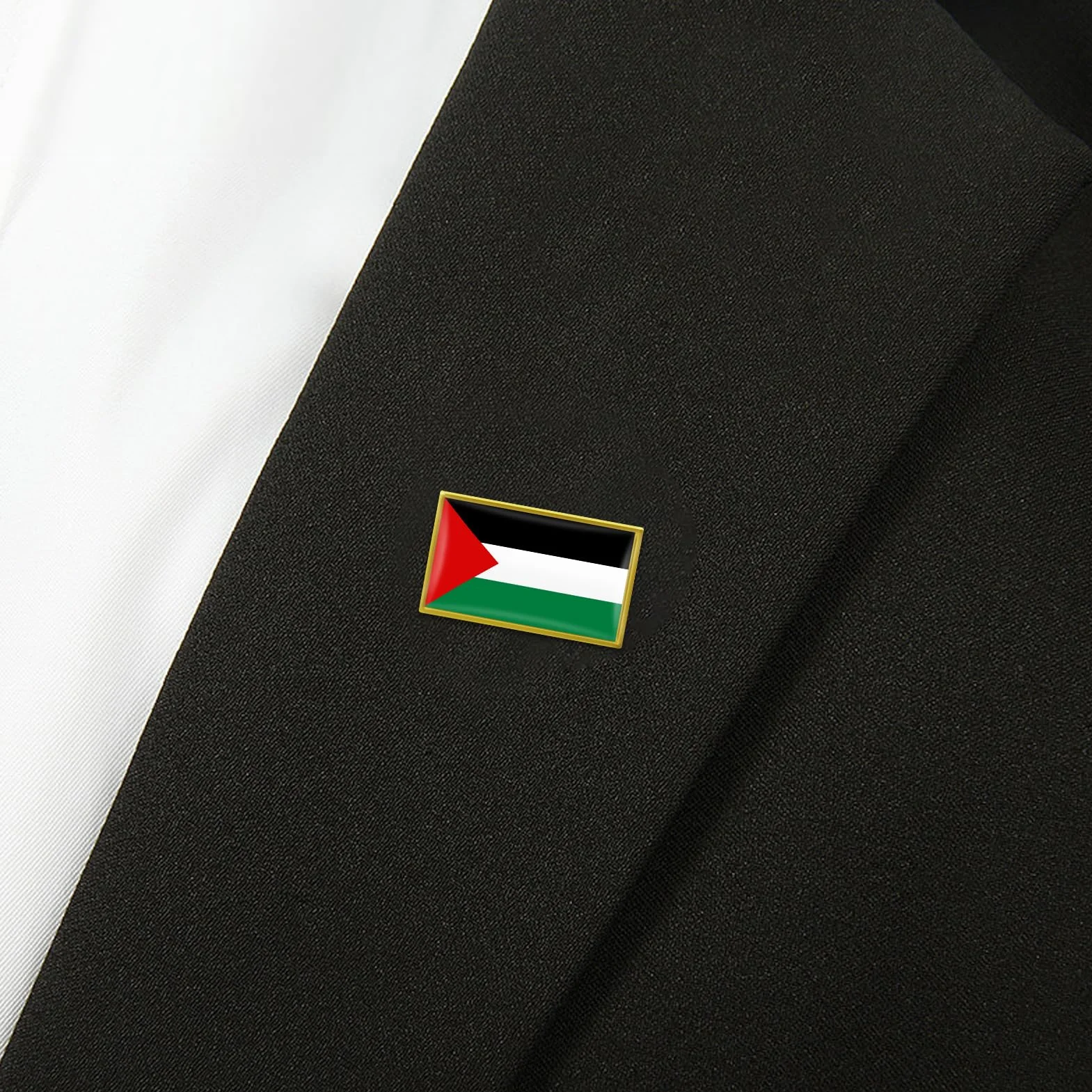 Insignias de la Bandera Palestina, Alfileres, Broches y Pines Esmaltados