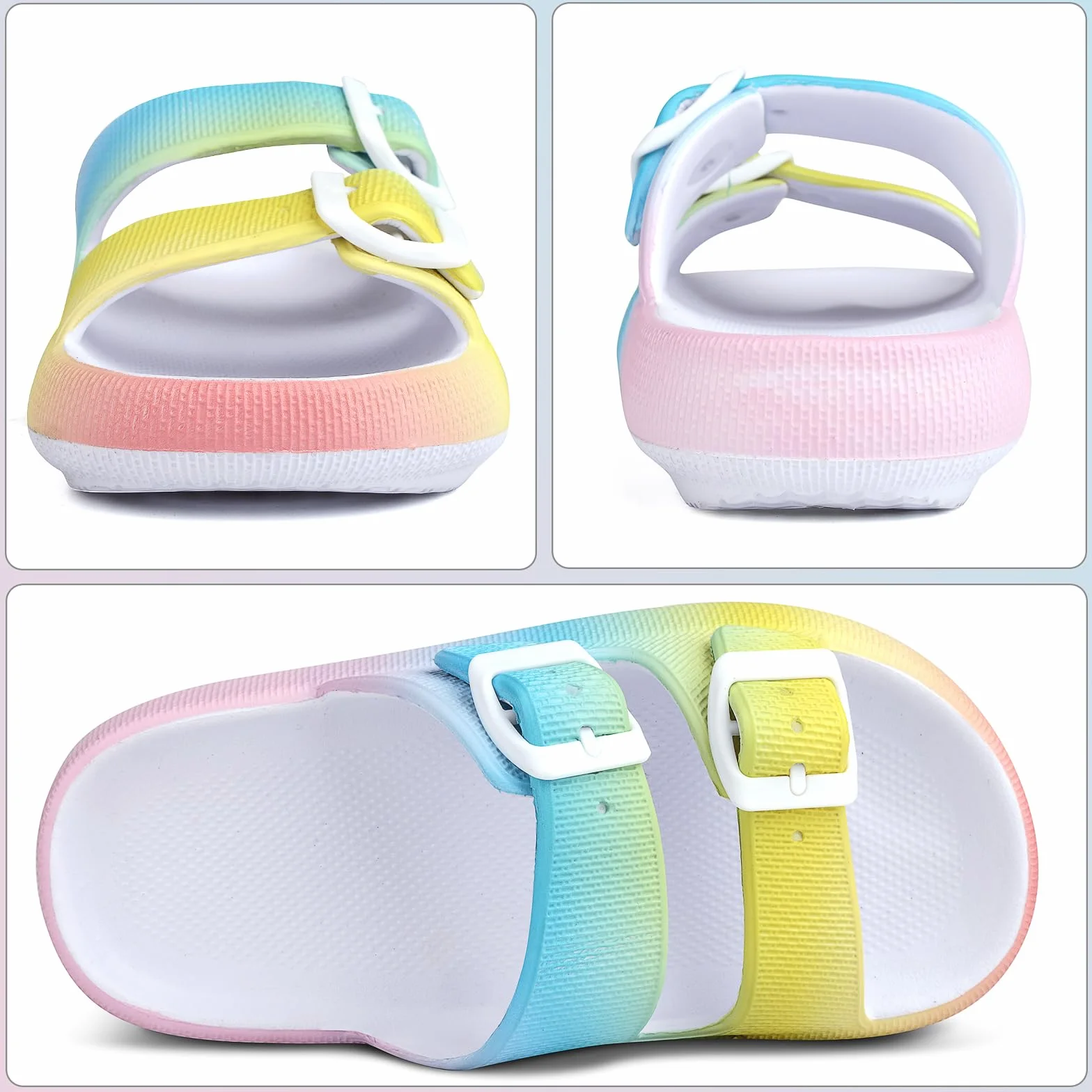 Chanclas de Baño y Playa Niña Niño Ajustable Eva Sandalias Antideslizantes 30-38 EU