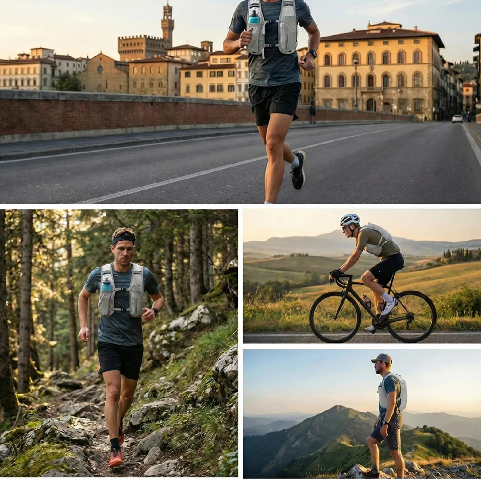 Chaleco de Hidratación para Running Mochila Trail Ultraligera con Bolsillo para Móvil y Correas Reflectantes