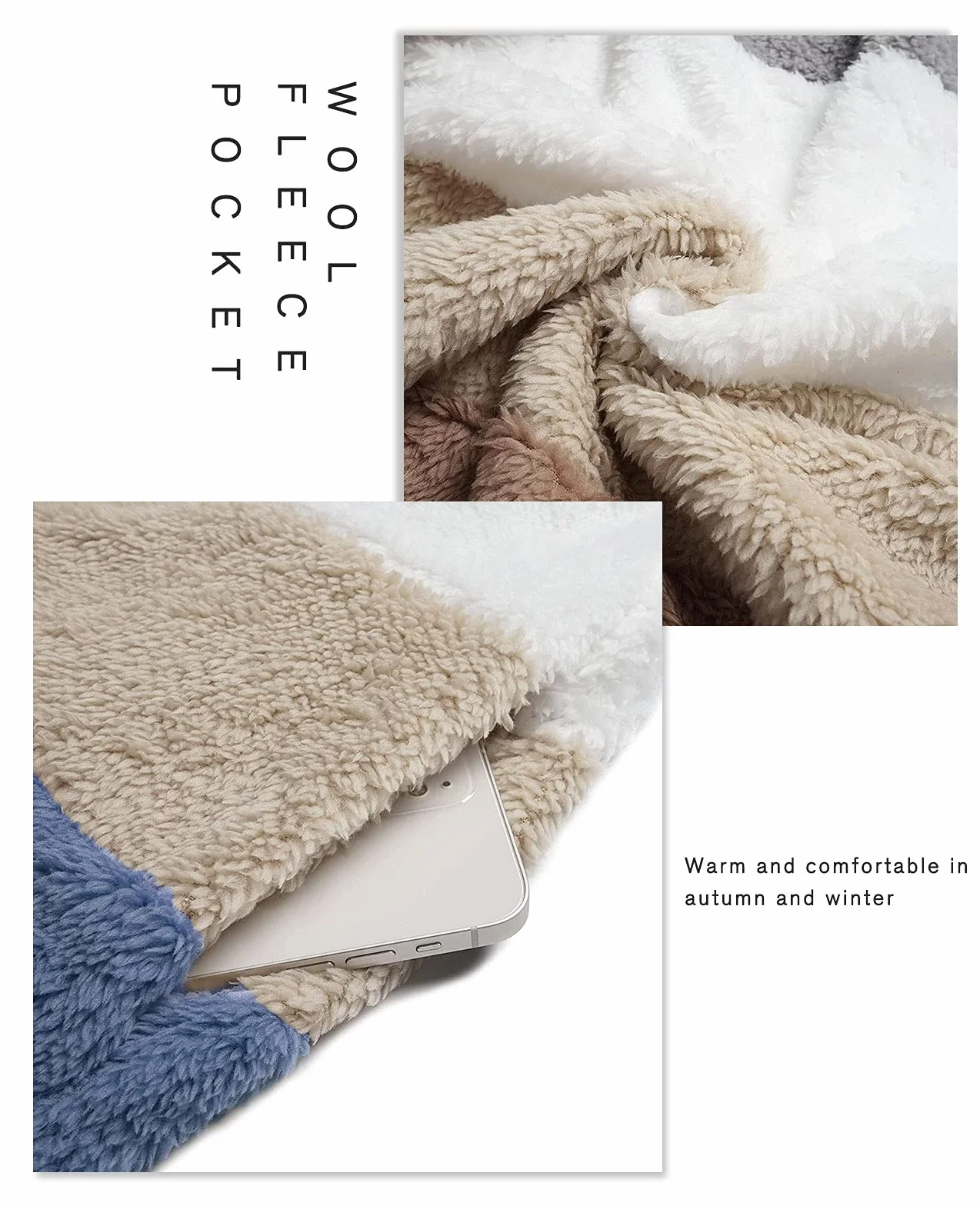 ABINGOO Mujer Abrigo Invierno Chaqueta Talla Grande Sudaderas con Capucha Grueso Cálido Outerwear Bolsillo Cremallera Cardigan