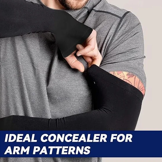 Mangas Brazos Protección UV con Pulgar para Hombre Mujer Deportes Verano Fútbol Golf Ciclismo