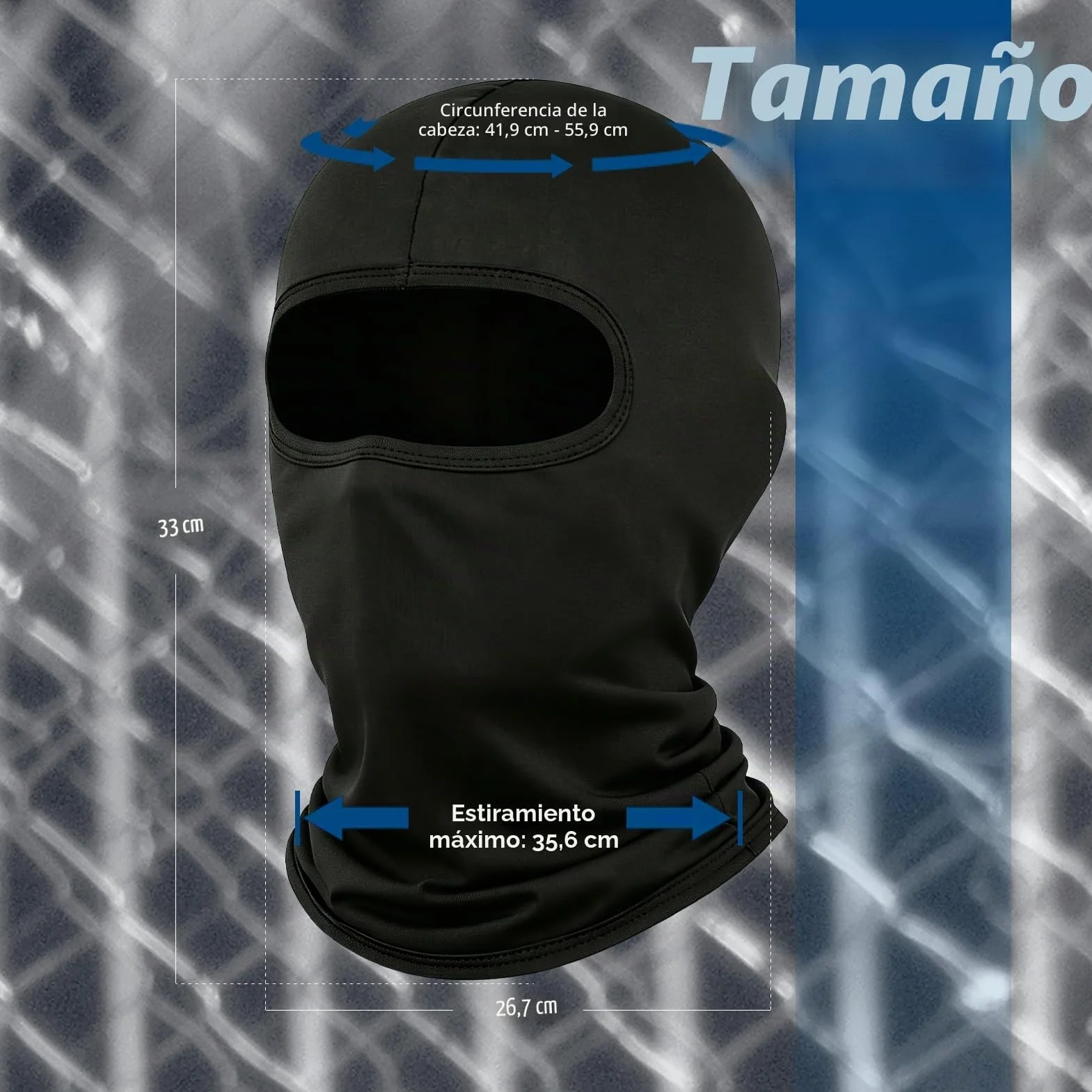 LONGKING Pasamontañas Unisex Protección UV Cortavientos Cálido Transpirable para Moto Esquí Snowboard