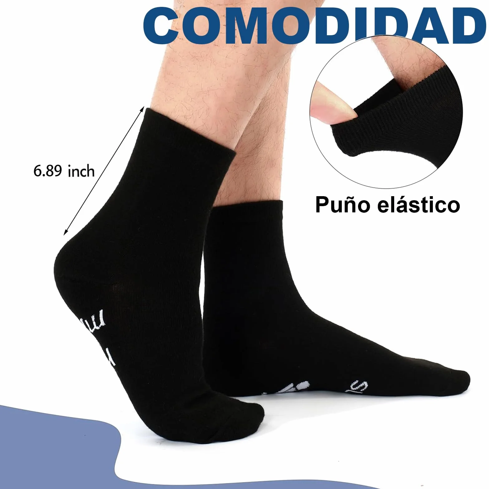BONANGEL Calcetines Hombre Divertidos Moto Antideslizantes Algodón 39-46 Regalos Originales