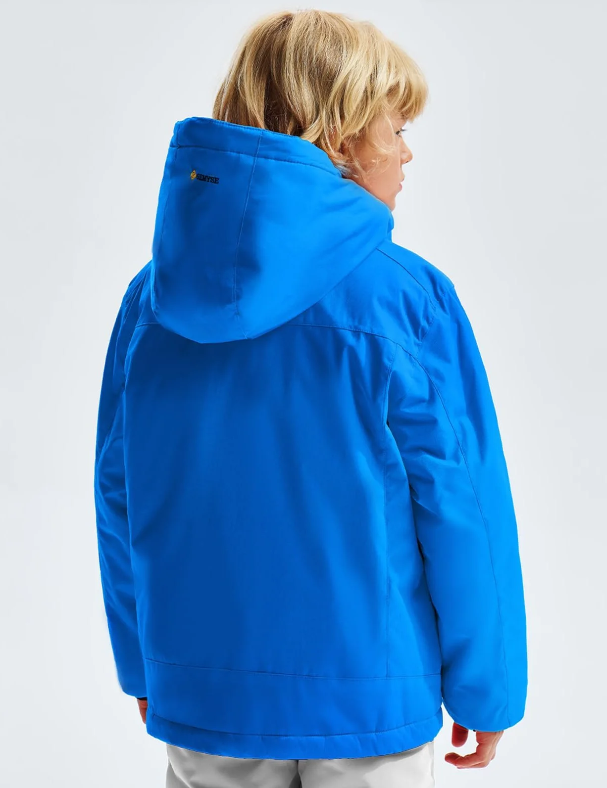 GEMYSE Chaqueta de Esquí Impermeable Niños Abrigo Invierno Antiviento Capucha