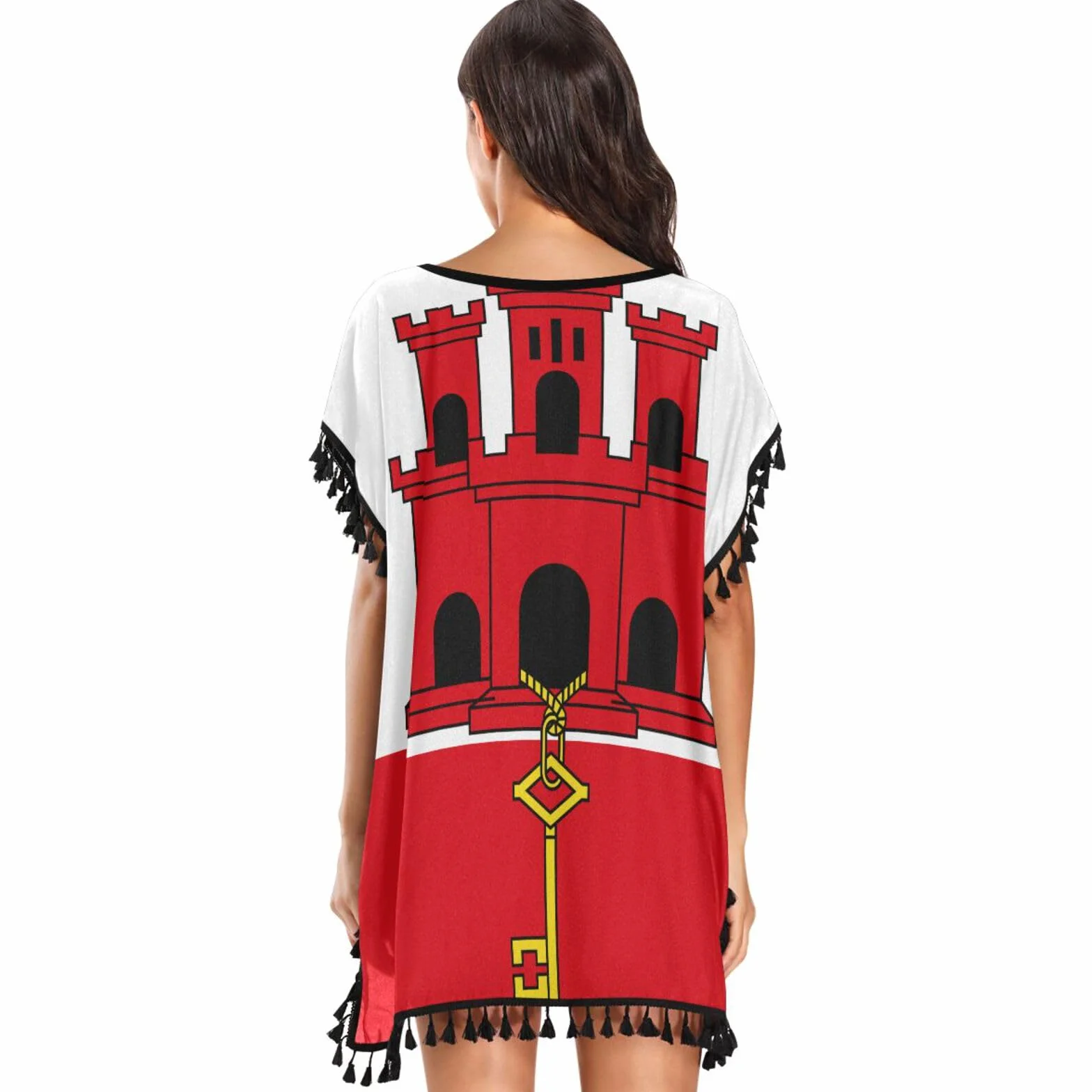 Bandera de Gibraltar traje de baño mujer vestido playa