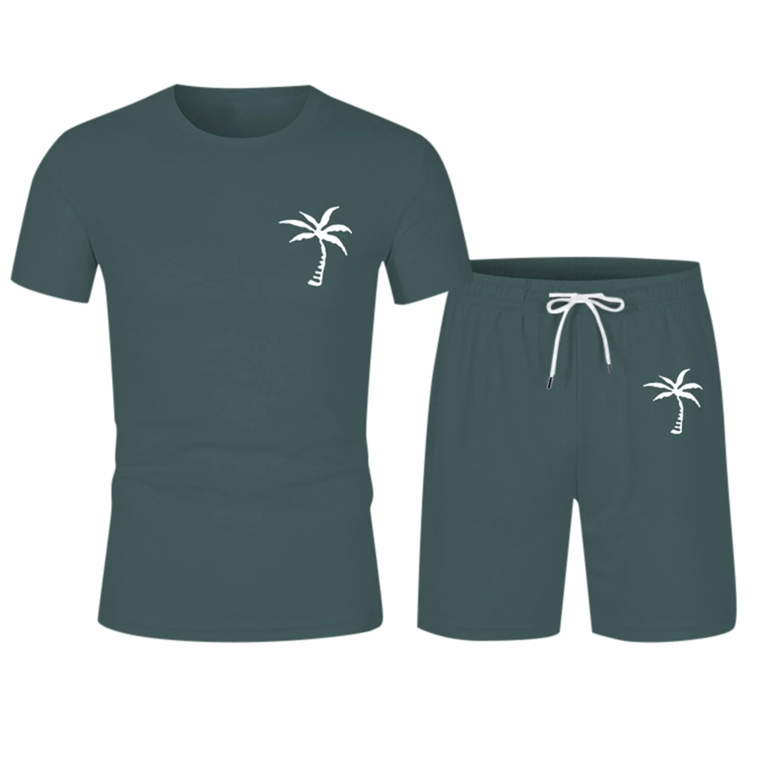 Chándal para hombre conjunto camiseta y pantalón corto deporte verano