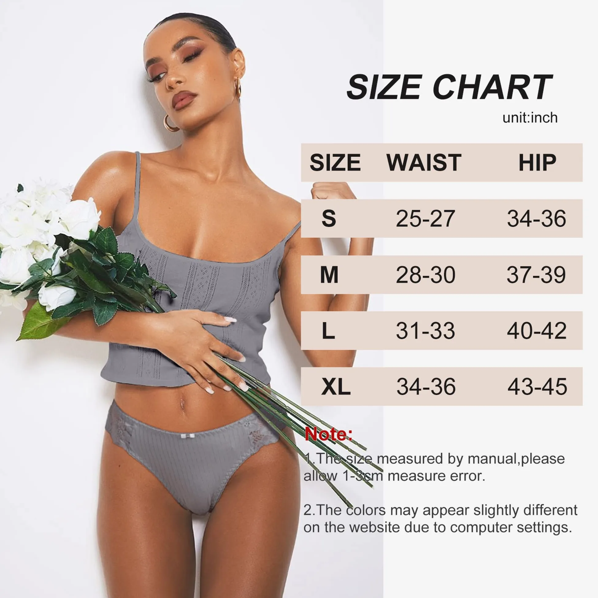LEVAO Tangas de hilo G para mujer, bragas de algodón sexy, con espalda en T, ropa interior cómoda, paquete múltiple S-XL