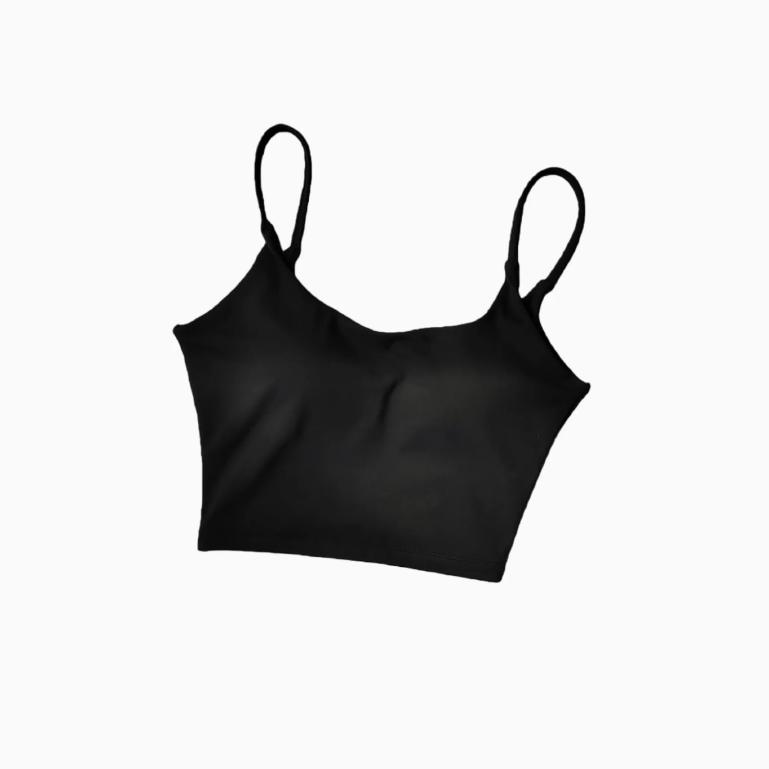 Sujetador Yoga Mujeres Correa Delgada Deportes Crop Top Respirable Acolchado Bralette Correr Gimnasio Fitness Entrenamiento-Blue-s