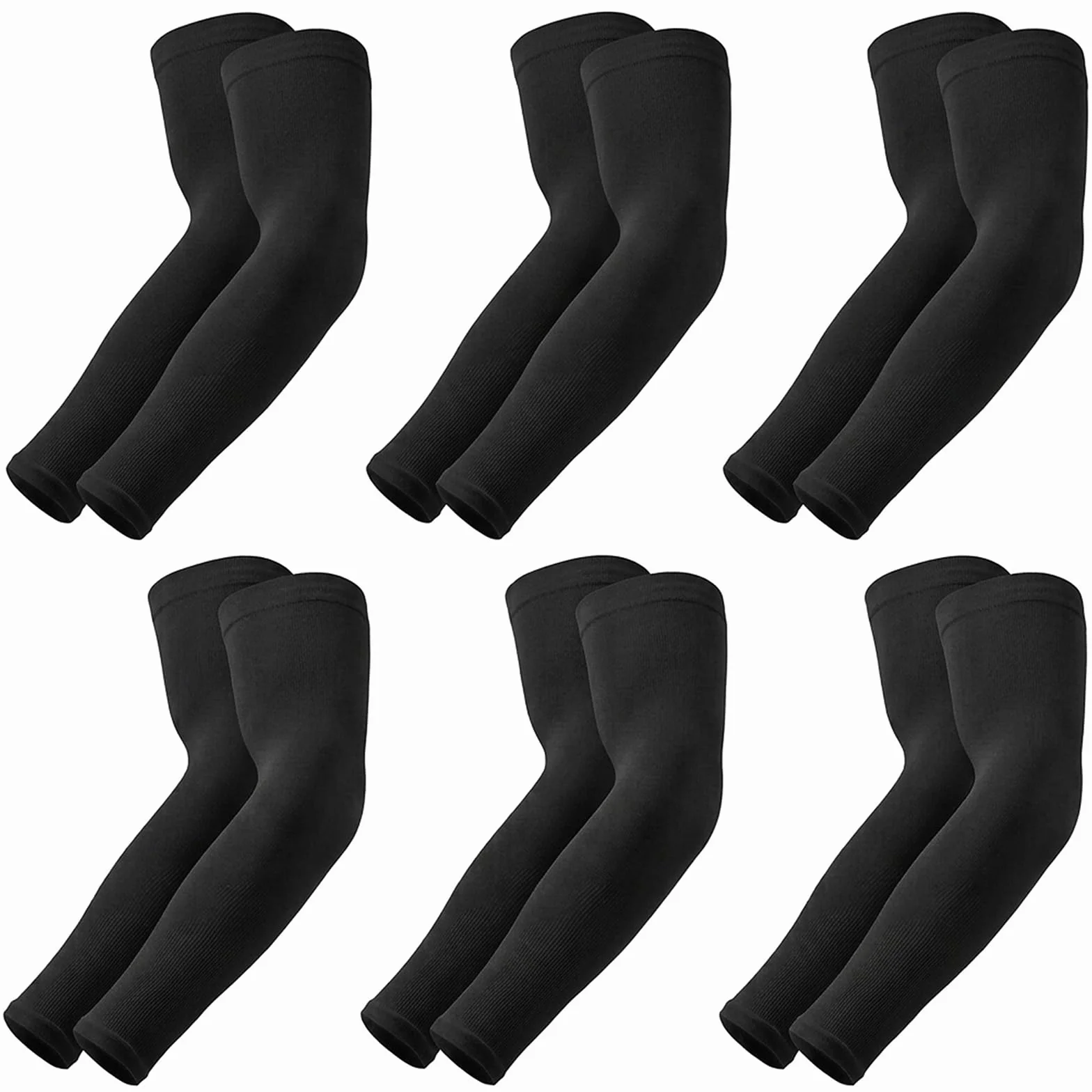 Mangas Compresor de Brazo UPF 50+ Impermeable Protector Solar para Deporte Running Ciclismo