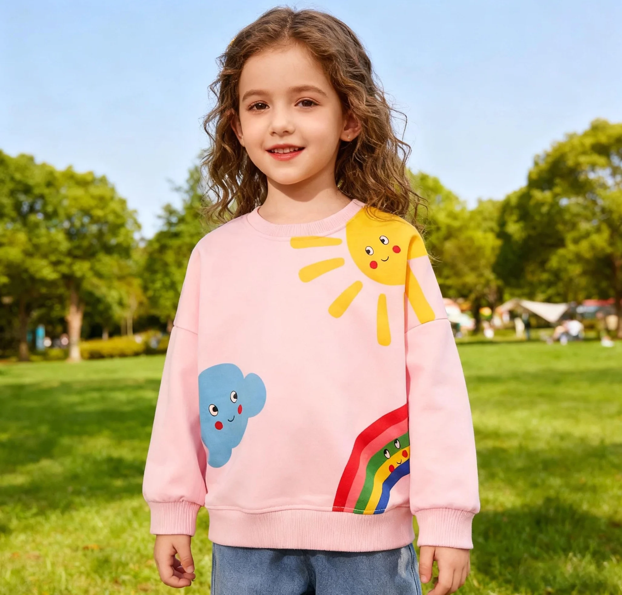 Sudaderas Niña Sweatshirt Manga Larga Algodón 2-7 Años